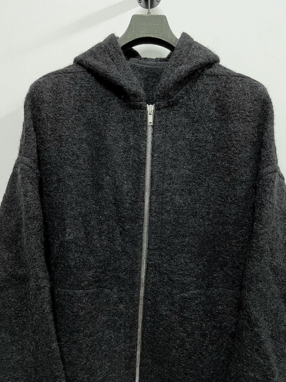 Rick Owens Oversized GRAIL Alpaca Blend Peter Zip JKT FW21 Gethsemane Size US M / EU 48-50 / 2 - 2 Thumbnail