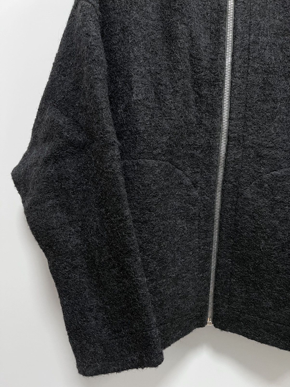 Rick Owens Oversized GRAIL Alpaca Blend Peter Zip JKT FW21 Gethsemane Size US M / EU 48-50 / 2 - 4 Thumbnail