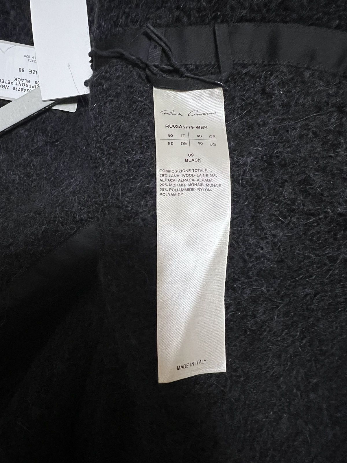 Rick Owens Oversized GRAIL Alpaca Blend Peter Zip JKT FW21 Gethsemane Size US M / EU 48-50 / 2 - 10 Thumbnail