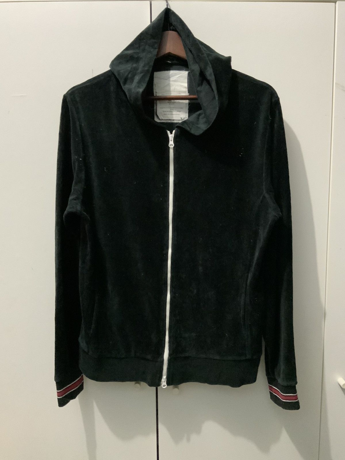 image of Avant Garde x Corduroi Club Vintage Velvet Designer Japan Hoodies in Black, Men's (Size Medium)