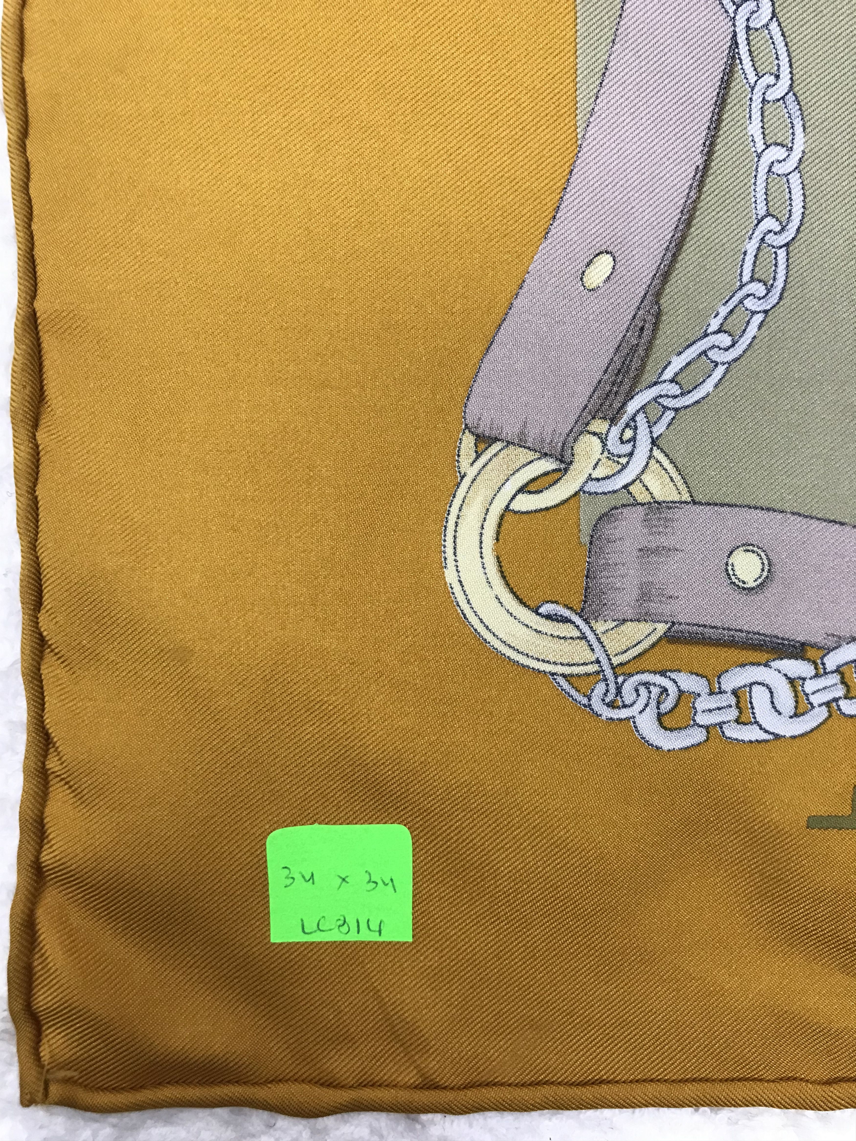 Lancel × Vintage LC814 LANCEL Vintage Women Silk Scarf Scarves Size ONE SIZE - 7 Thumbnail