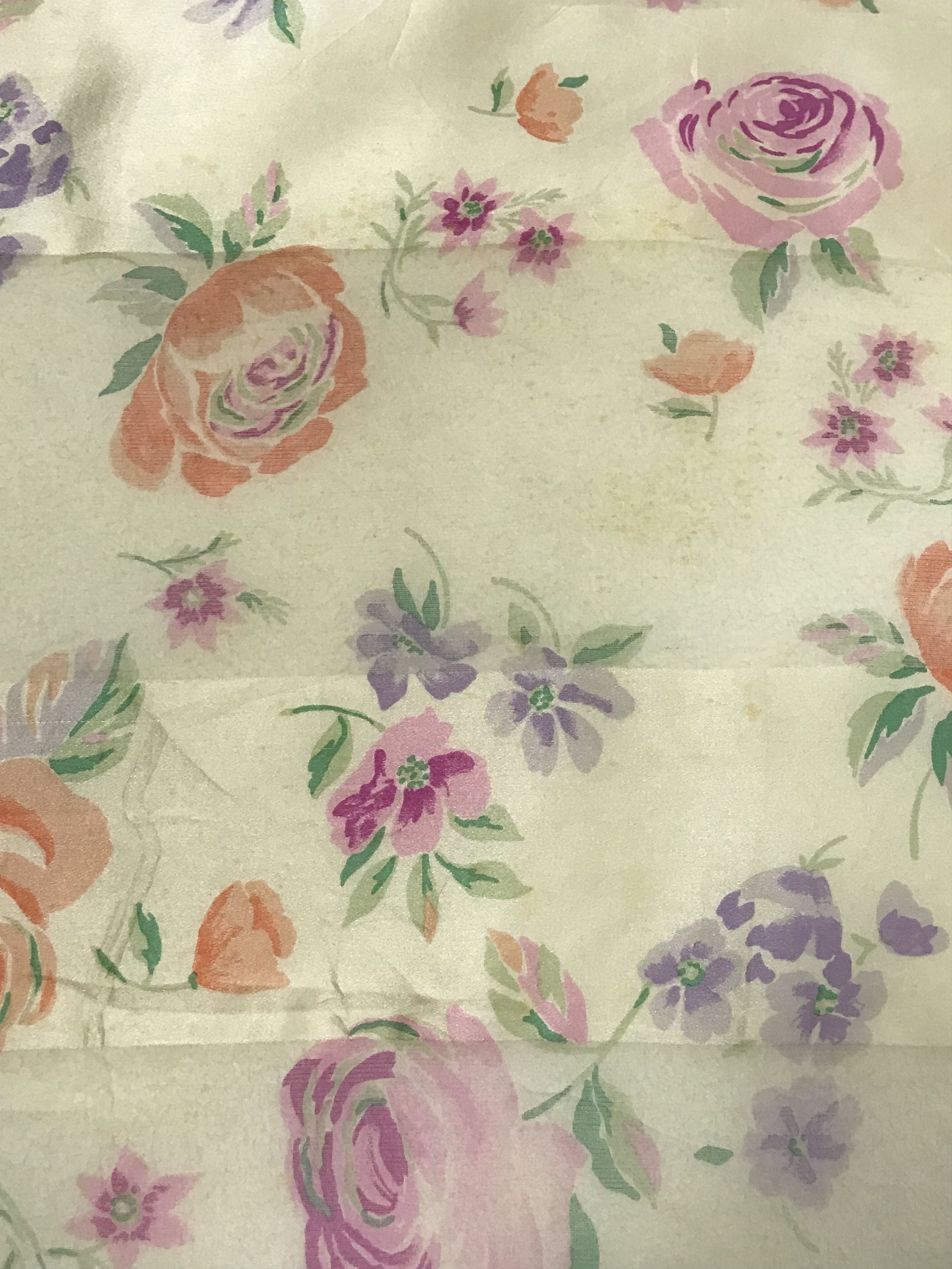 Vintage Pierre Balmain Floral Silk Scarf