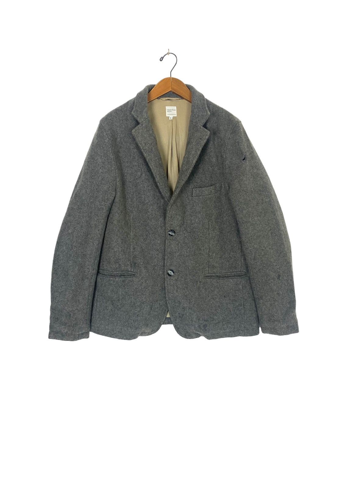 Nepenthes Rare‼️ Vintage Nepenthes New York Wool Coat Made in Usa Size US M / EU 48-50 / 2 - 1 Thumbnail