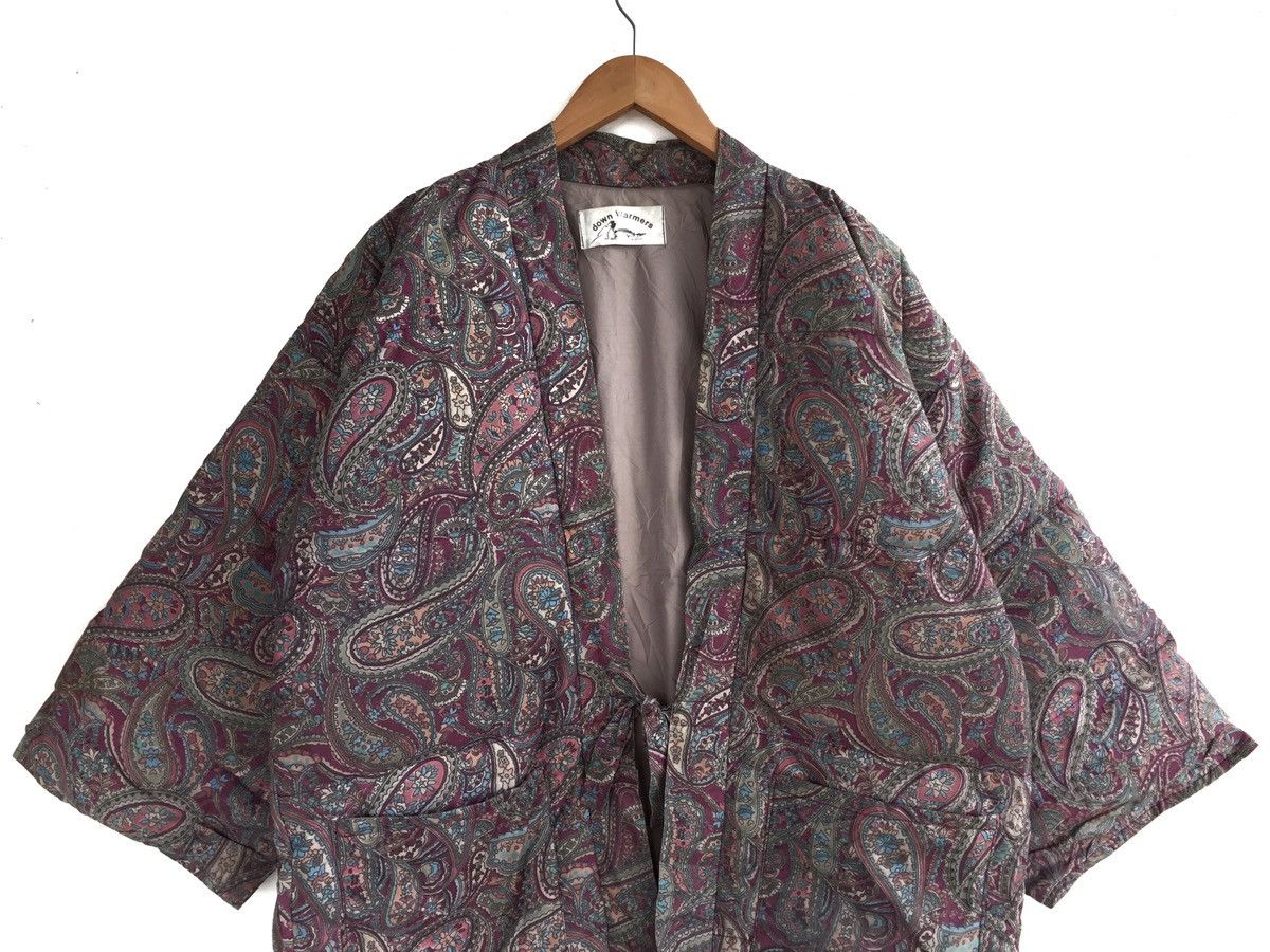 Japanese Brand Japanese Traditional Bandana Paisley Kimono Down Quilted Size US L / EU 52-54 / 3 - 3 Thumbnail