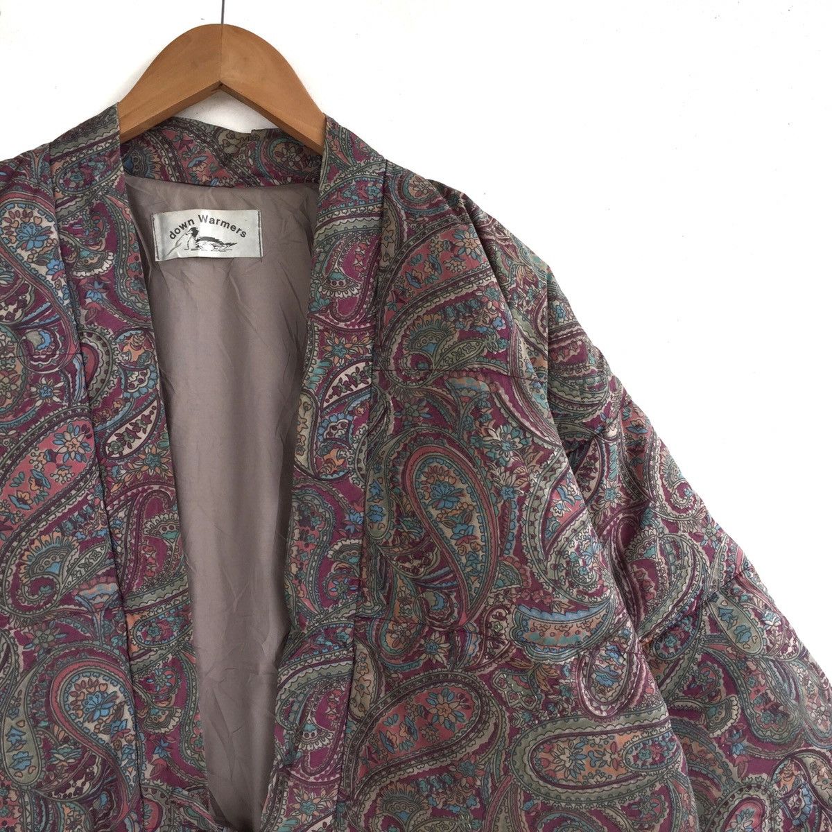 Japanese Brand Japanese Traditional Bandana Paisley Kimono Down Quilted Size US L / EU 52-54 / 3 - 6 Thumbnail