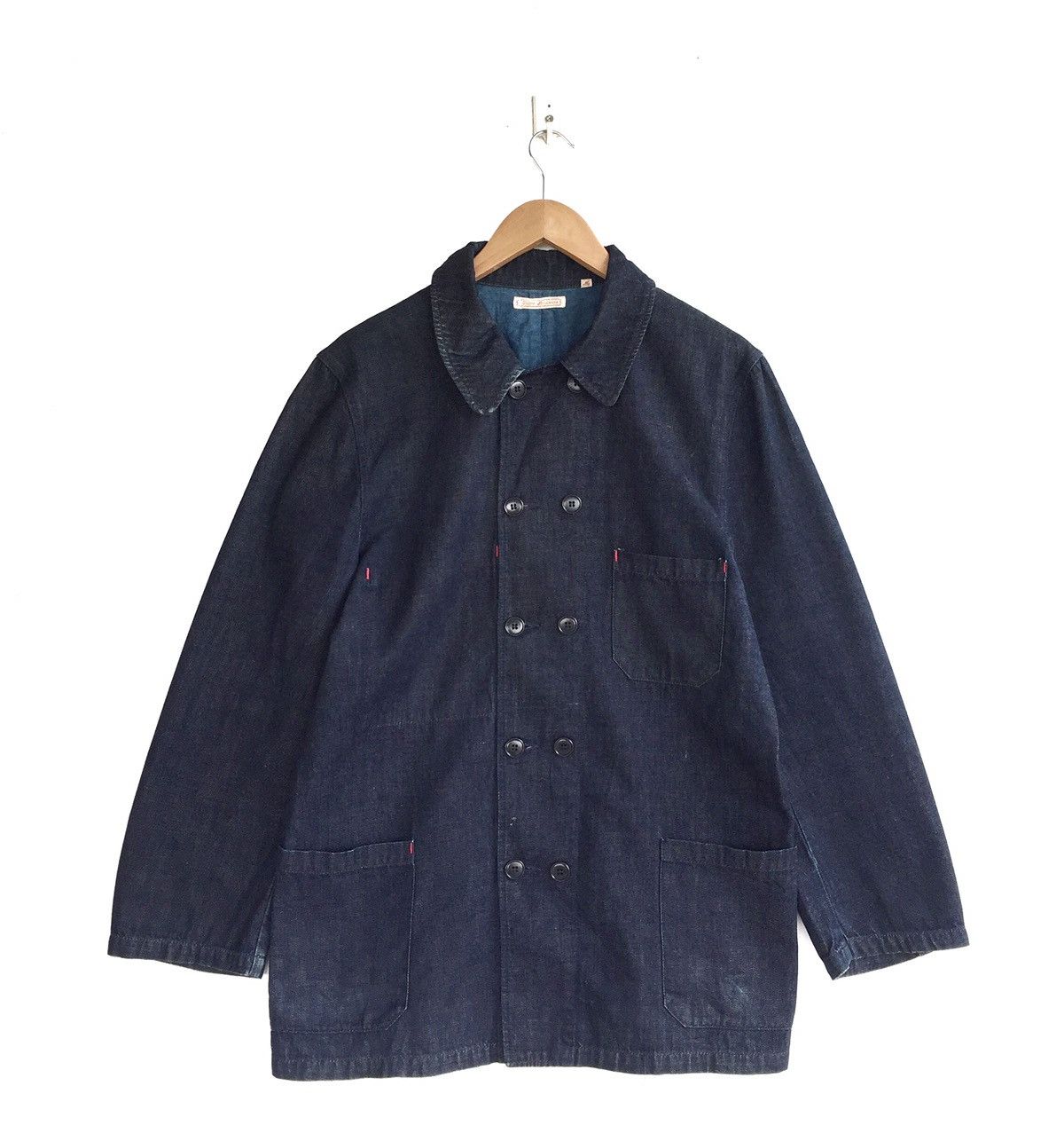 Japanese Brand × TIGRE BROCANTE TIGRE BROCANTE Indigo Lacing Braid W Button JACKET Size US M / EU 48-50 / 2 - 2 Thumbnail