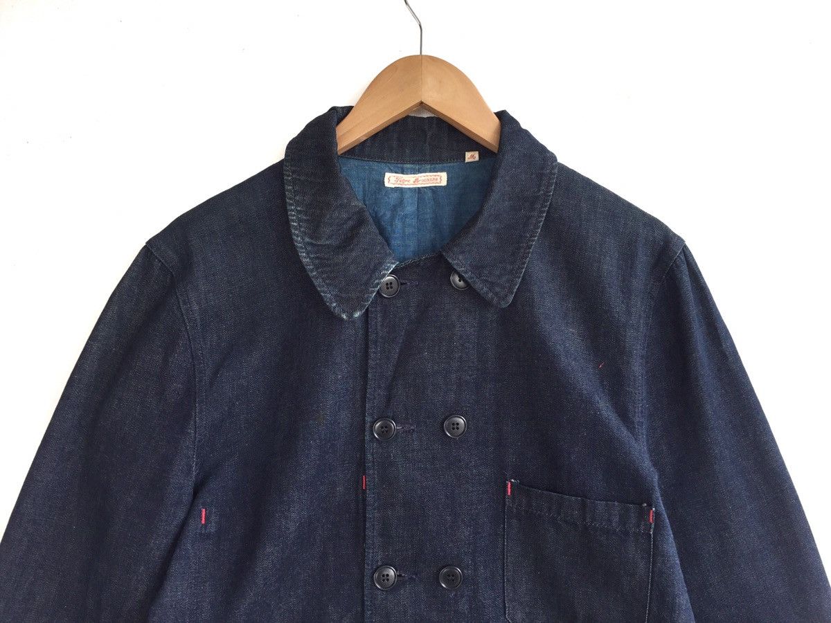 Japanese Brand × TIGRE BROCANTE TIGRE BROCANTE Indigo Lacing Braid W Button JACKET Size US M / EU 48-50 / 2 - 4 Thumbnail
