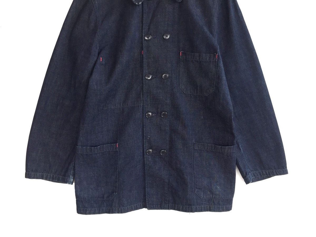 Japanese Brand × TIGRE BROCANTE TIGRE BROCANTE Indigo Lacing Braid W Button JACKET Size US M / EU 48-50 / 2 - 5 Thumbnail
