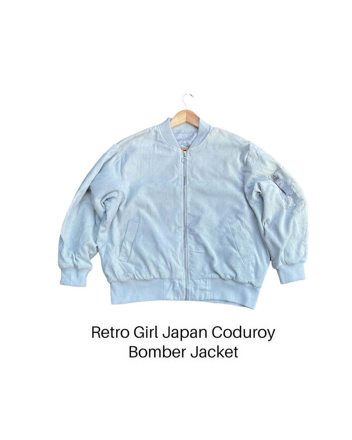 Japanese Brand Japanese Retro Girl Coduroy Bomber Jacket Size M / US 6-8 / IT 42-44 - 1 Thumbnail