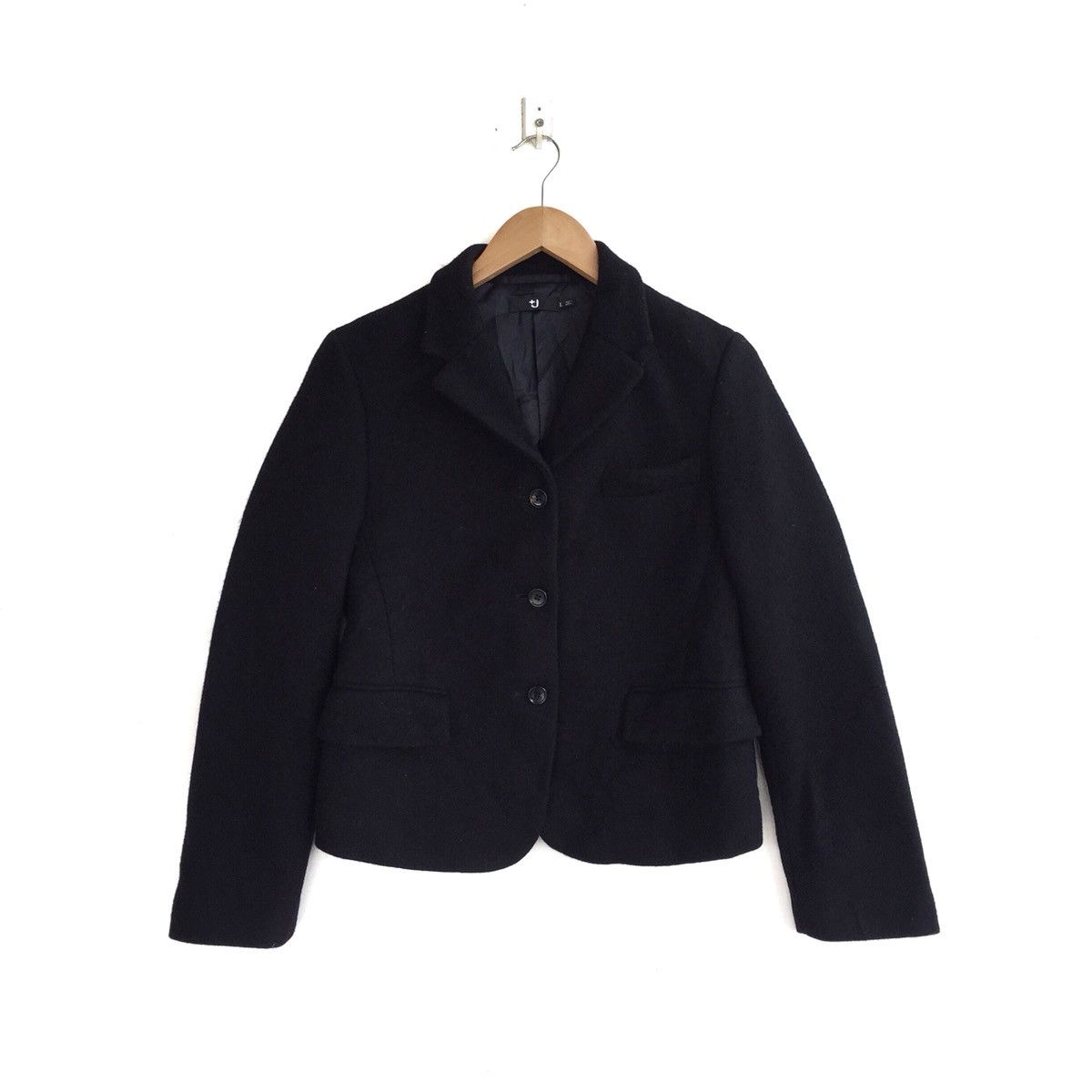 Japanese Brand × Jil Sander × Uniqlo Uniqlo x Jil Sander Cropped Wool Button Jacket Size L / US 10 / IT 46 - 1 Thumbnail