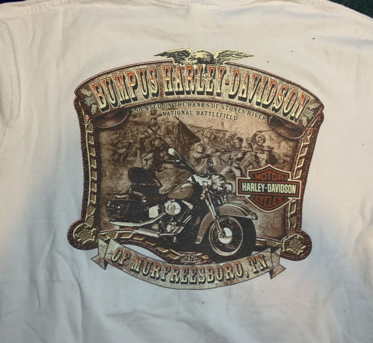 Harley Davidson Harley Davidson For Life: White Flame Bumpus,TN Size US XL / EU 56 / 4 - 2 Thumbnail