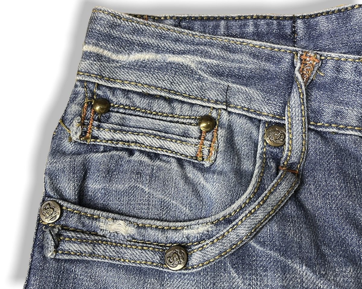 Japanese Brand × Vintage FLARE SWELL DENIM DISTRESSED BUTTONS JAPAN Size US 30 / EU 46 - 10 Thumbnail