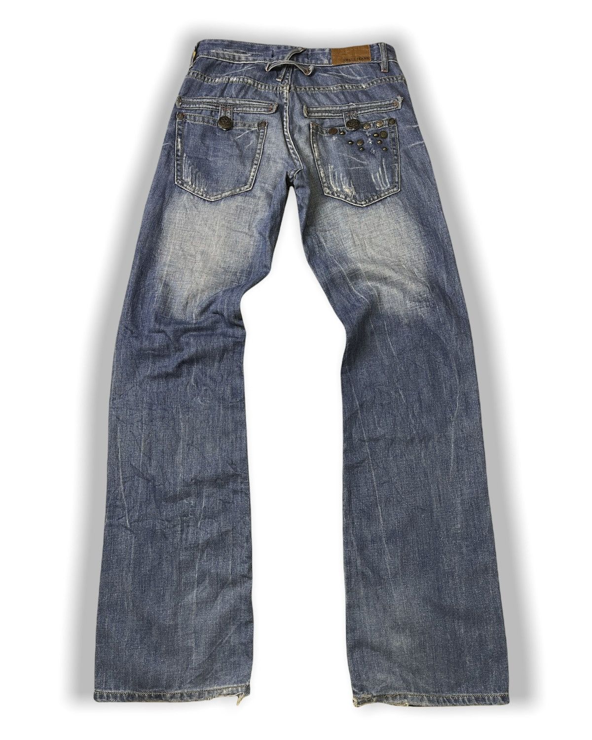 Japanese Brand × Vintage FLARE SWELL DENIM DISTRESSED BUTTONS JAPAN Size US 30 / EU 46 - 15 Thumbnail