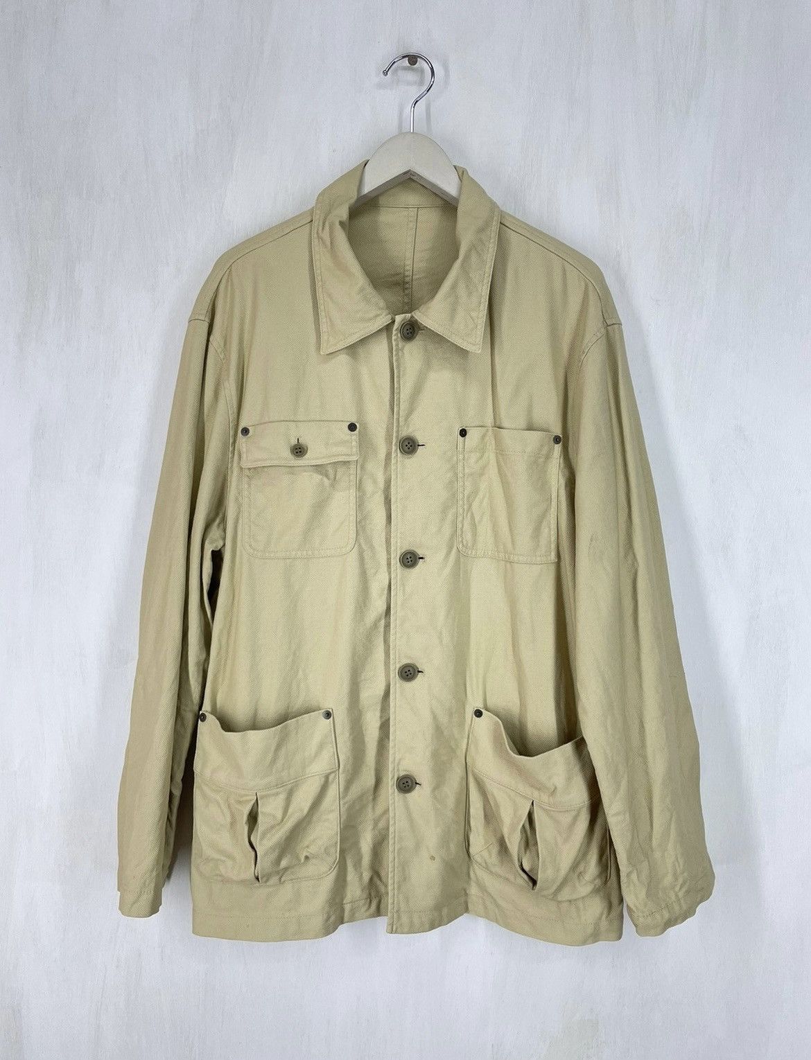 image of A P C Chore Jacket Four Pocket in Beige, Men's (Size Medium)