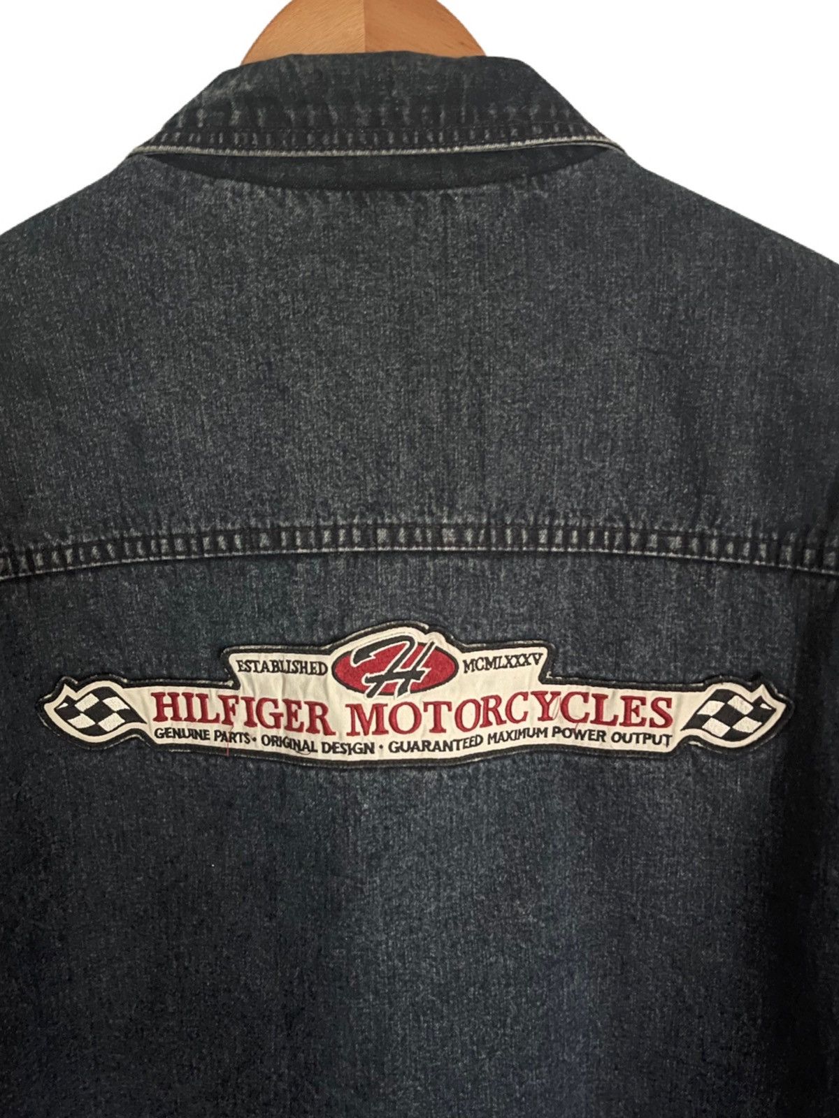 Tommy Hilfiger Tommy Hilfiger Motorcycle Denim Jacket Size US L / EU 52-54 / 3 - 4 Thumbnail