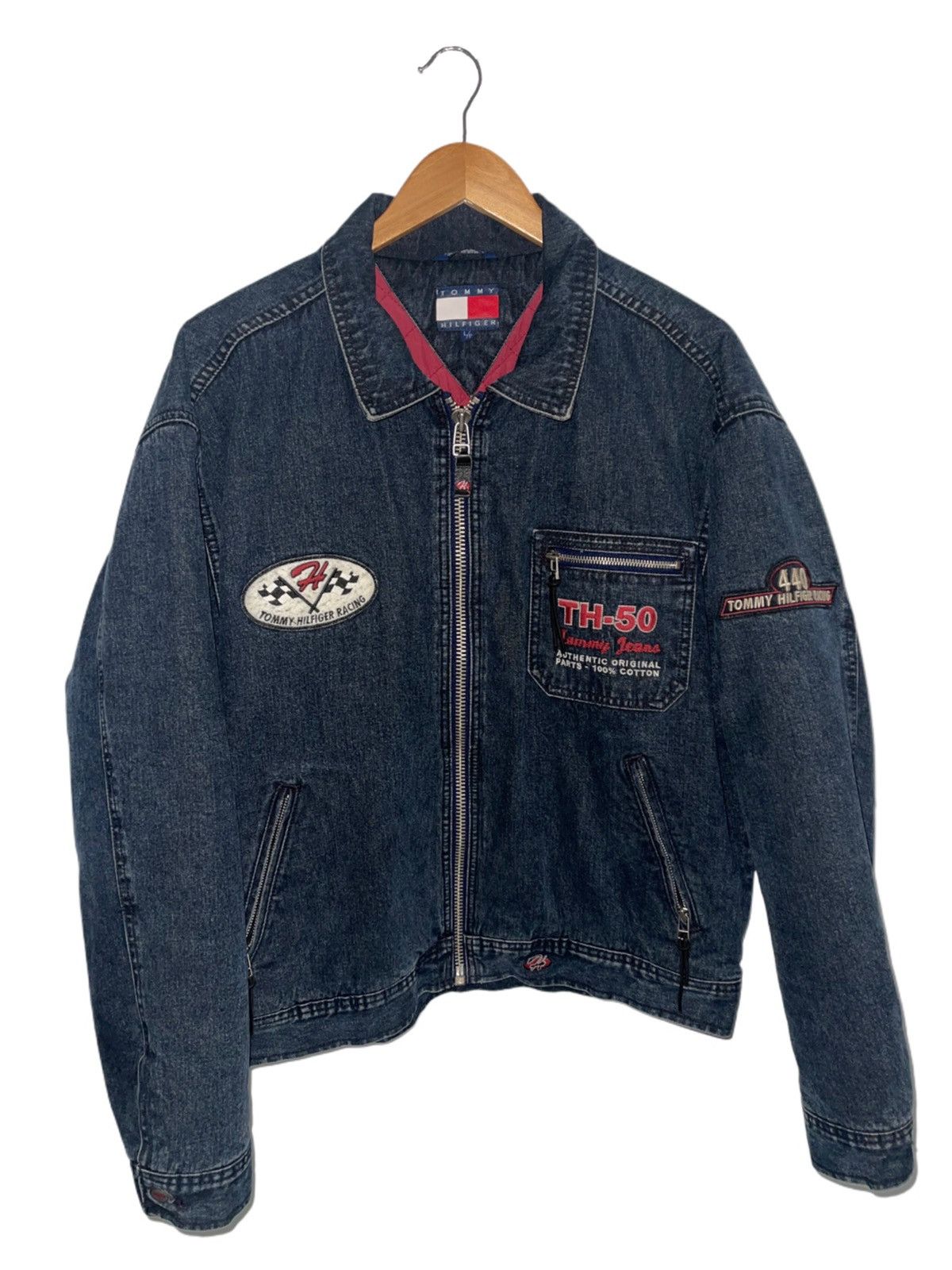 Tommy Hilfiger Tommy Hilfiger Motorcycle Denim Jacket Size US L / EU 52-54 / 3 - 1 Thumbnail