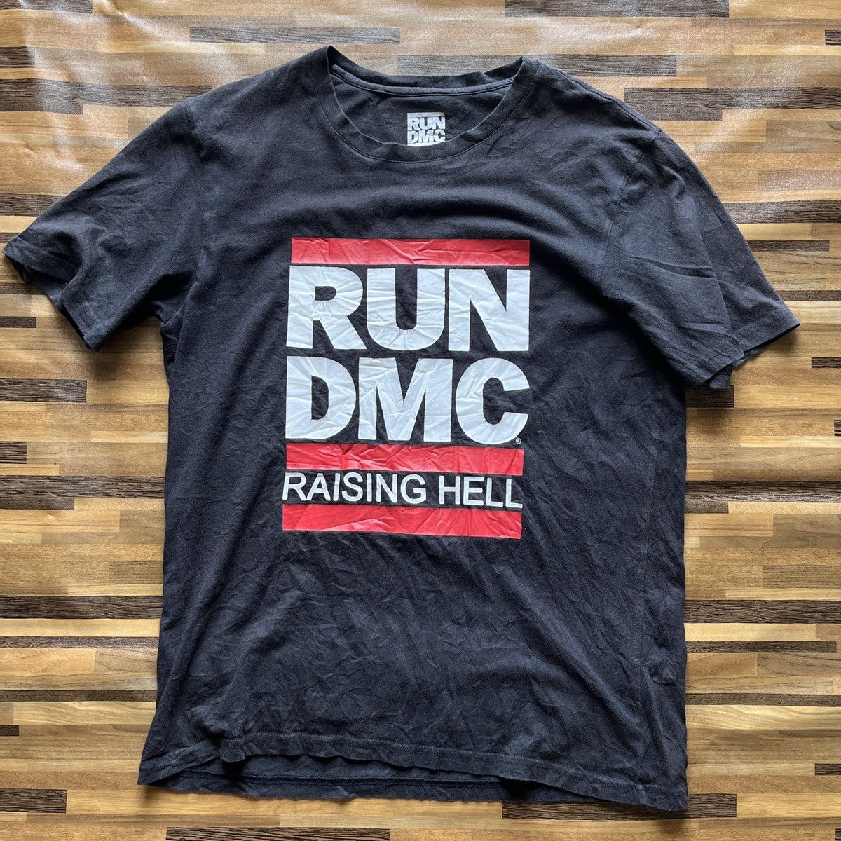 RUN DMC × Rap Tees RUN DMC Raising Hell Rap Tees Black Copyright 2015 Size US M / EU 48-50 / 2 - 13 Thumbnail