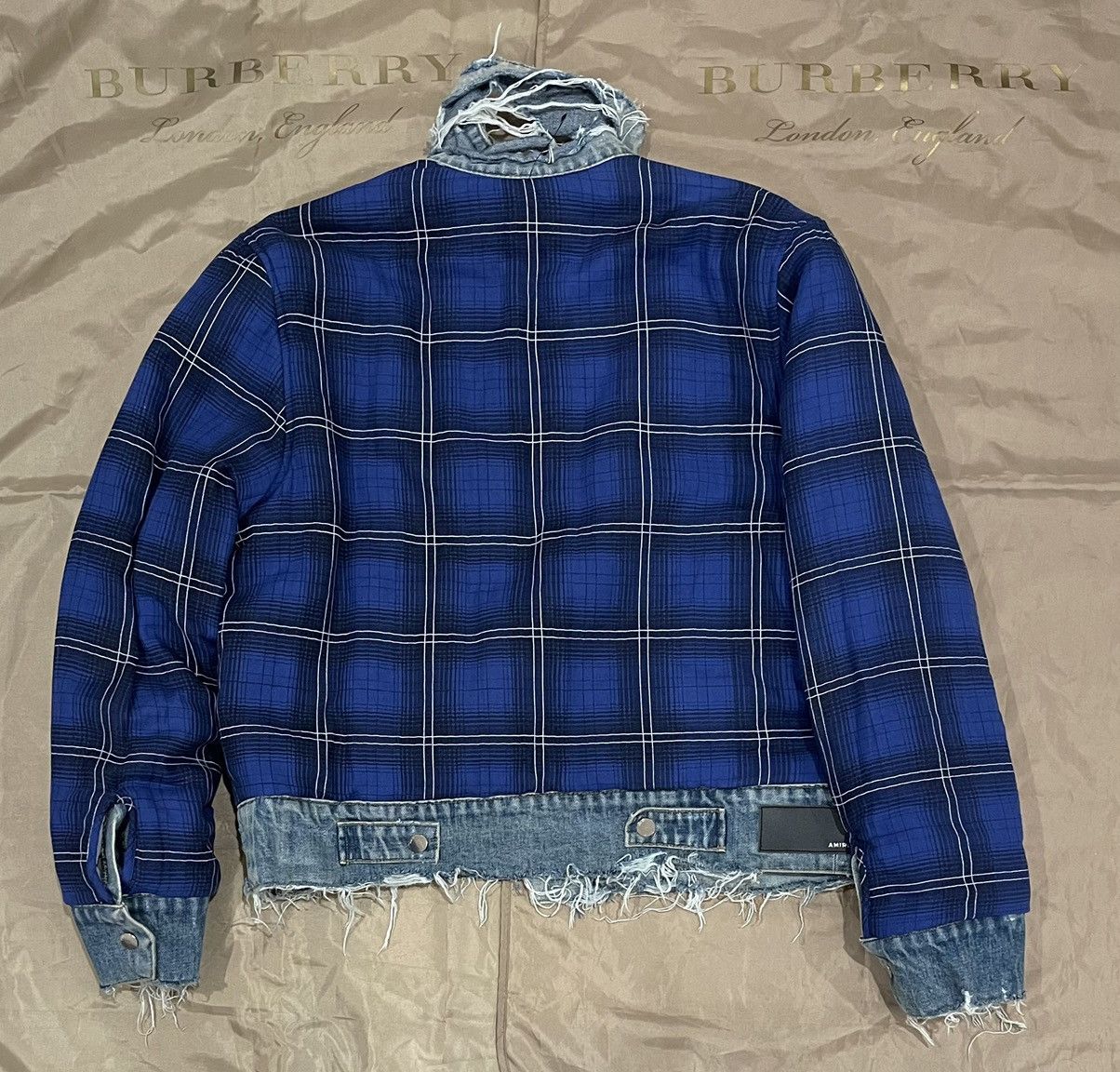 Amiri Amiri Reversible Tucker Blue Check Shirt Jacket size M $4500 Size US M / EU 48-50 / 2 - 2 Thumbnail