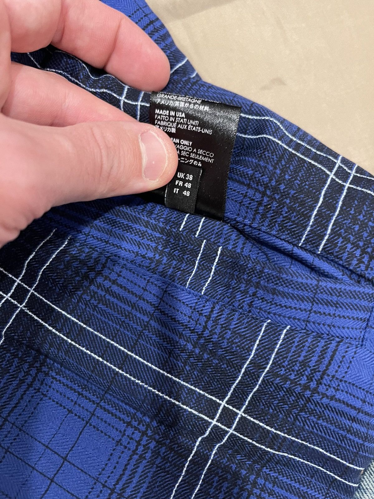 Amiri Amiri Reversible Tucker Blue Check Shirt Jacket size M $4500 Size US M / EU 48-50 / 2 - 7 Thumbnail