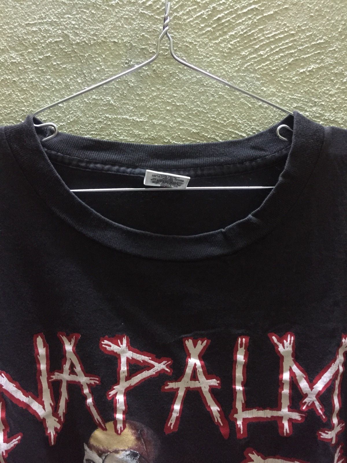 Band Tees × Vintage Vintage 90s Napalm Death Band Tee Size US XL / EU 56 / 4 - 2 Thumbnail