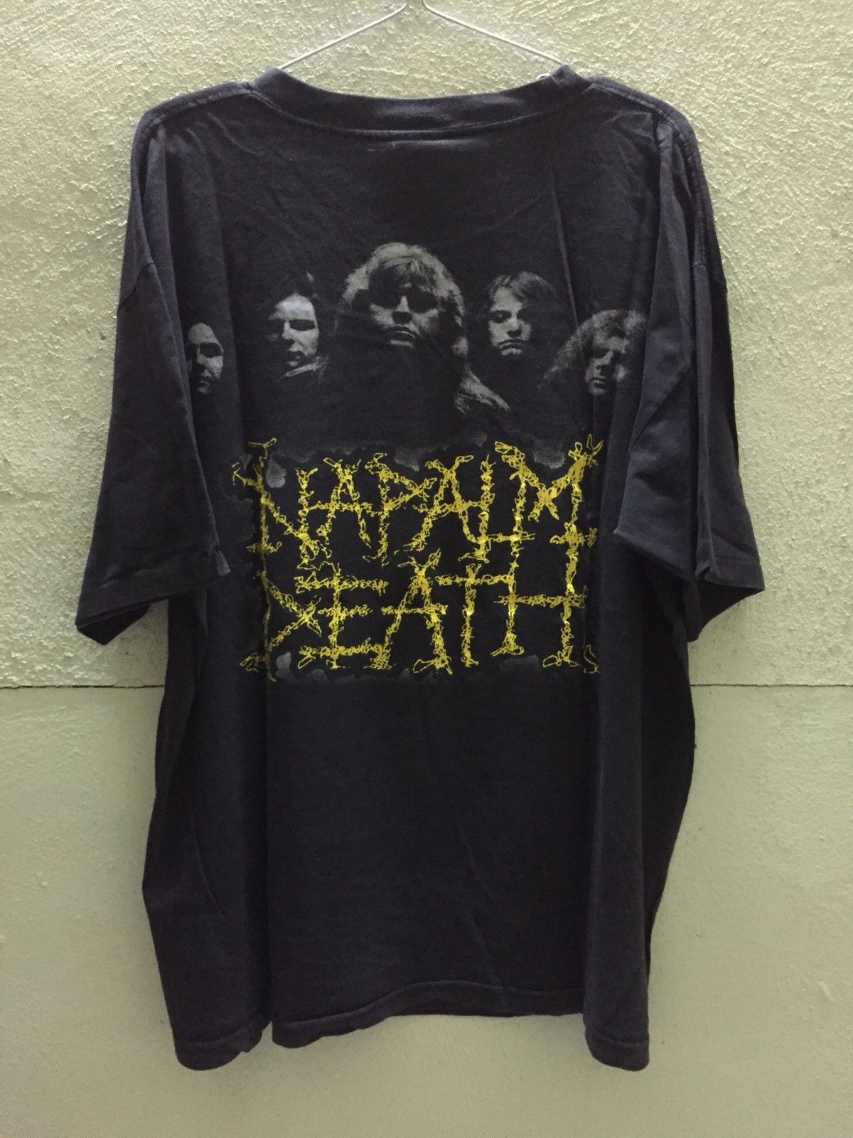 Band Tees × Vintage Vintage 90s Napalm Death Band Tee Size US XL / EU 56 / 4 - 7 Thumbnail