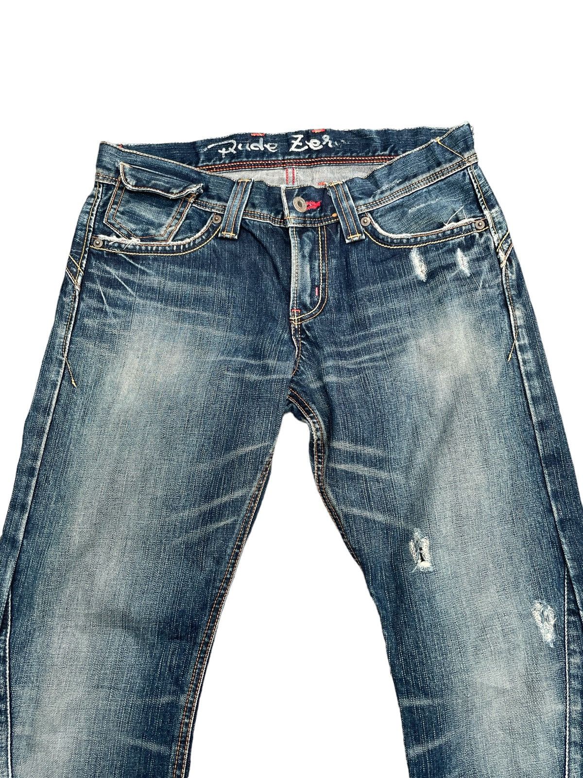 Edwin Vintage Edwin Rude Zero Distresed Denim Size US 33 - 6 Thumbnail