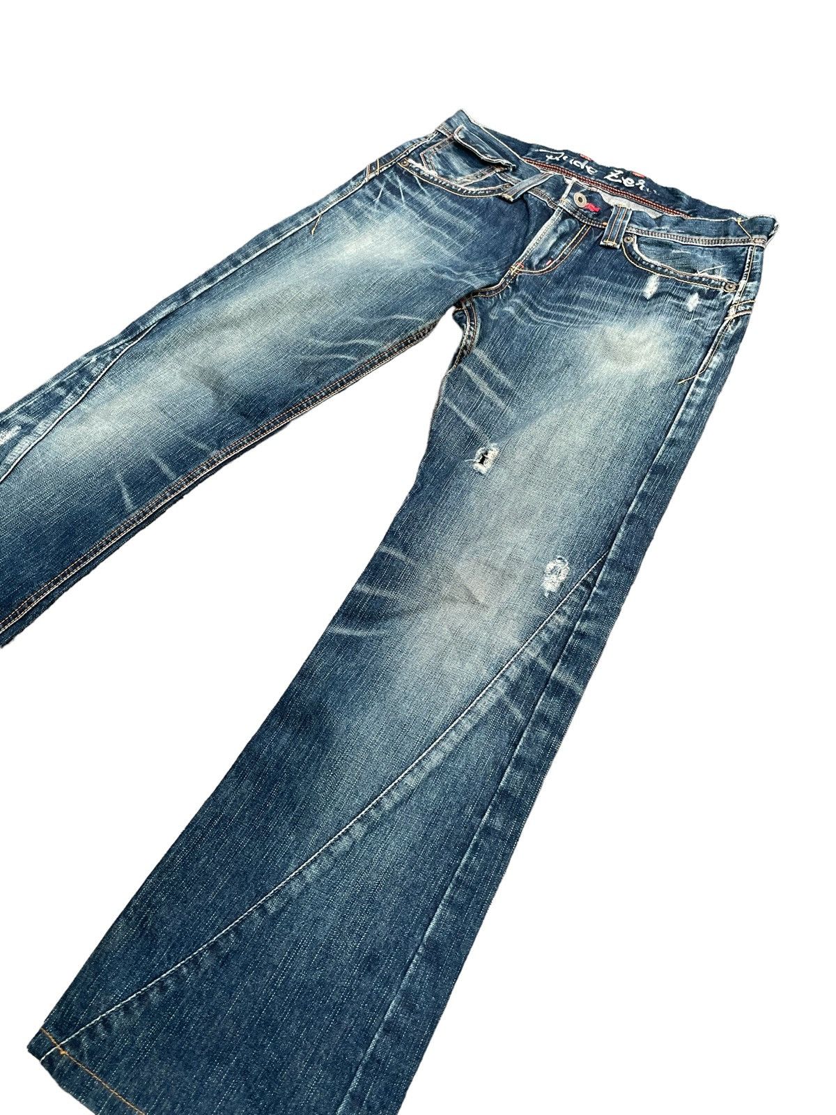 Edwin Vintage Edwin Rude Zero Distresed Denim Size US 33 - 3 Thumbnail