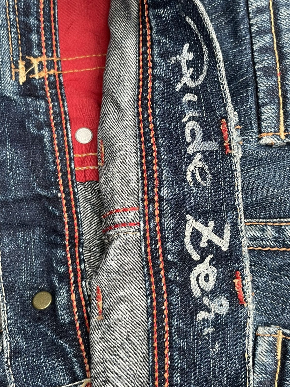 Edwin Vintage Edwin Rude Zero Distresed Denim Size US 33 - 15 Thumbnail