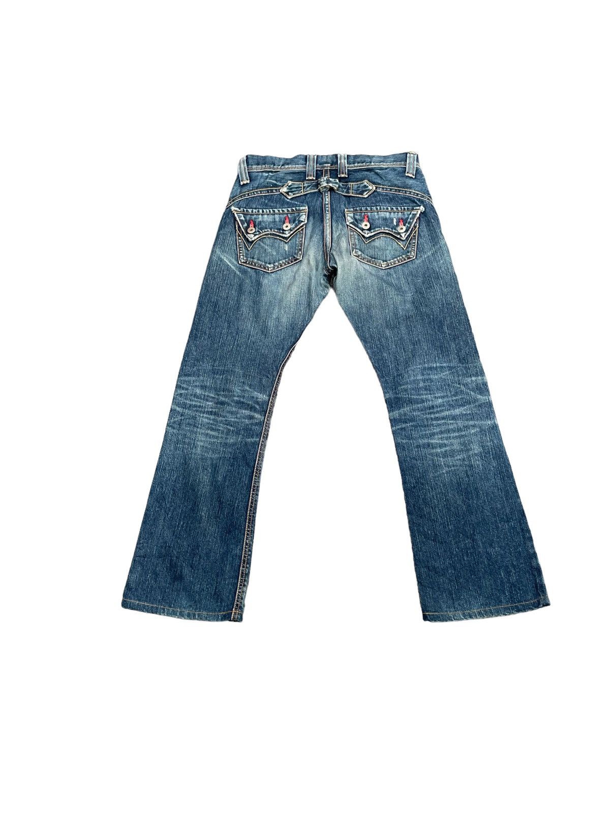 Edwin Vintage Edwin Rude Zero Distresed Denim Size US 33 - 10 Thumbnail