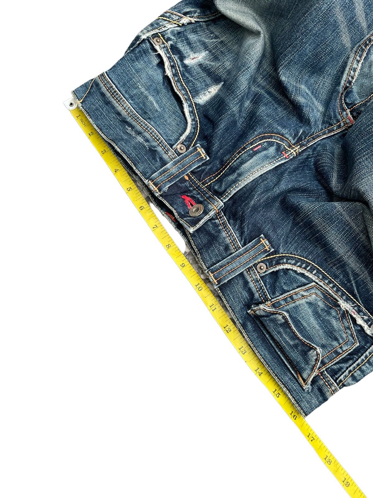 Edwin Vintage Edwin Rude Zero Distresed Denim Size US 33 - 2 Thumbnail