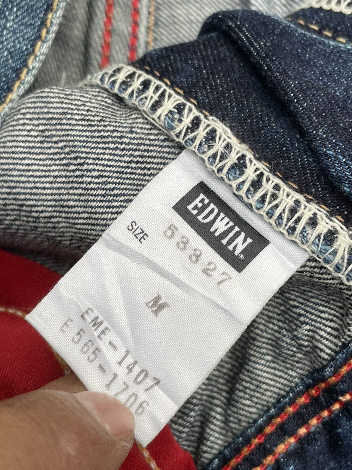 Edwin Vintage Edwin Rude Zero Distresed Denim Size US 33 - 17 Thumbnail