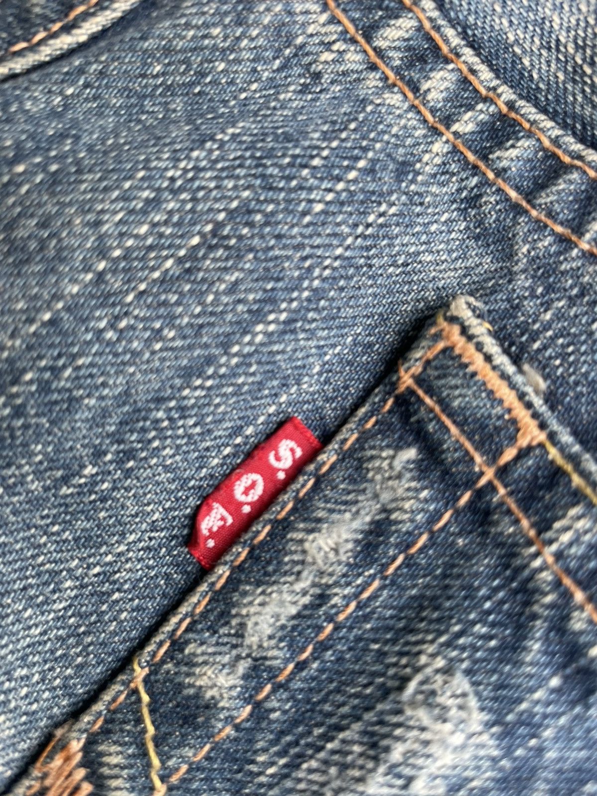 Japanese Brand Soul Of Freedom Japan Distressed Denim Size US 33 - 15 Thumbnail