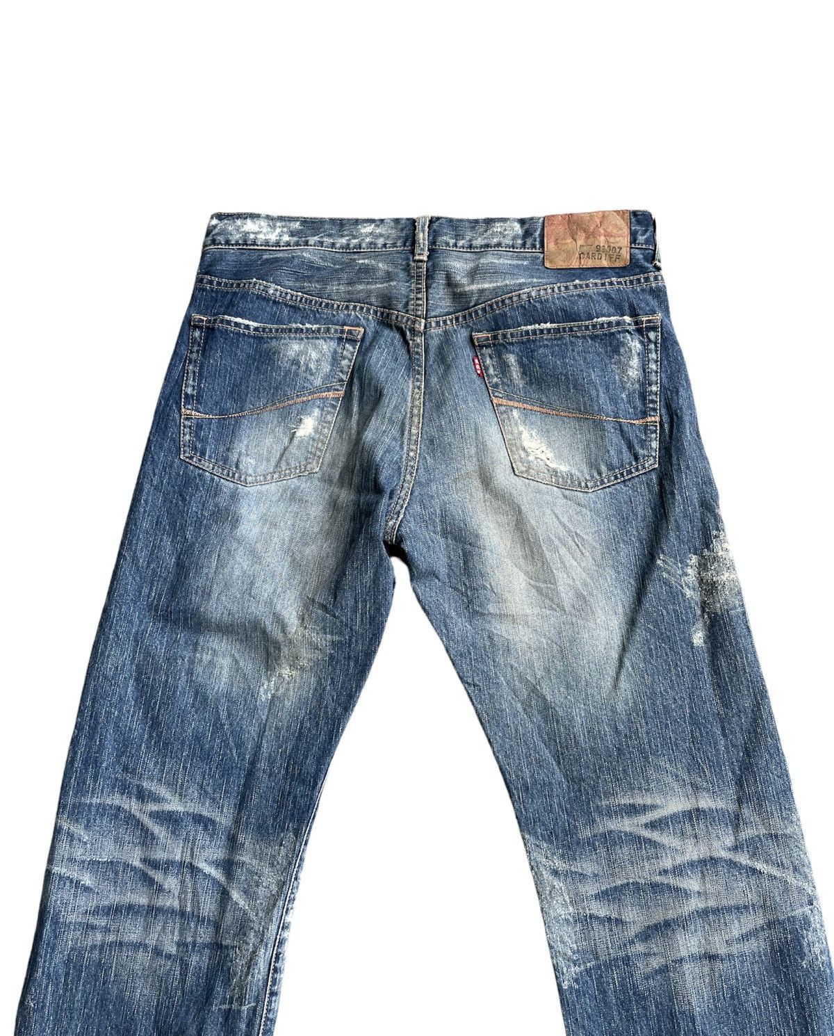 Japanese Brand Soul Of Freedom Japan Distressed Denim Size US 33 - 12 Thumbnail