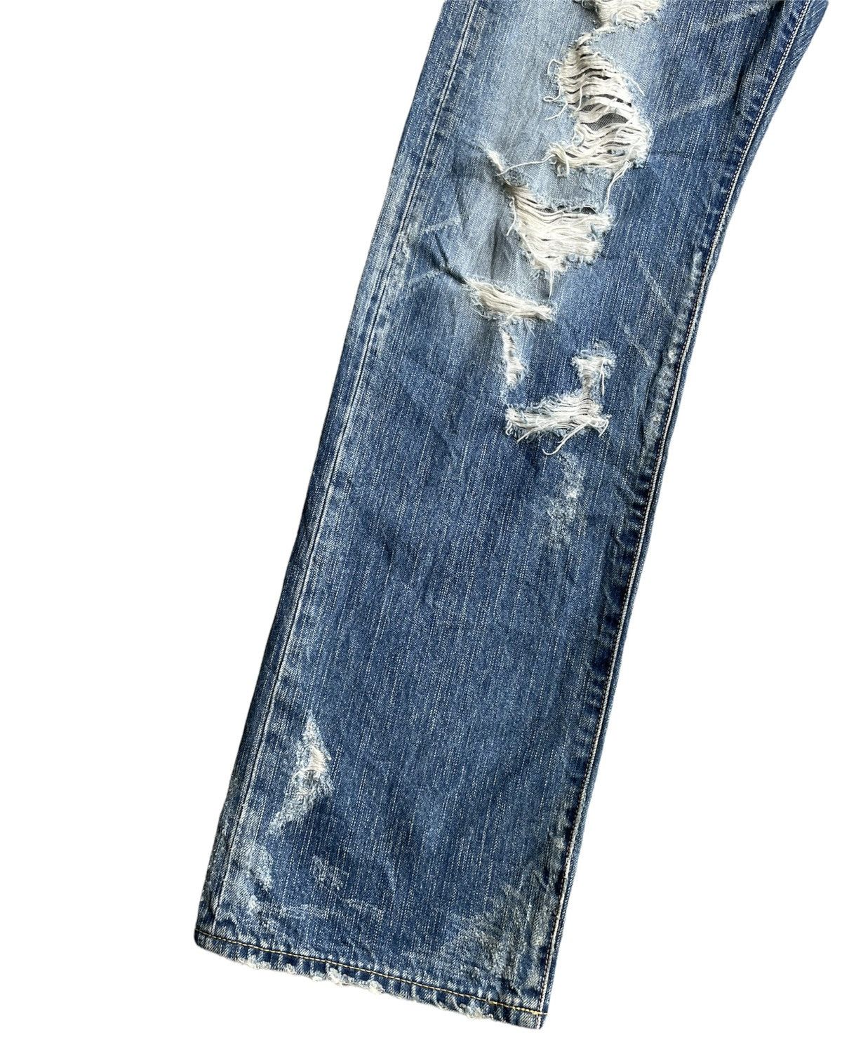 Japanese Brand Soul Of Freedom Japan Distressed Denim Size US 33 - 5 Thumbnail