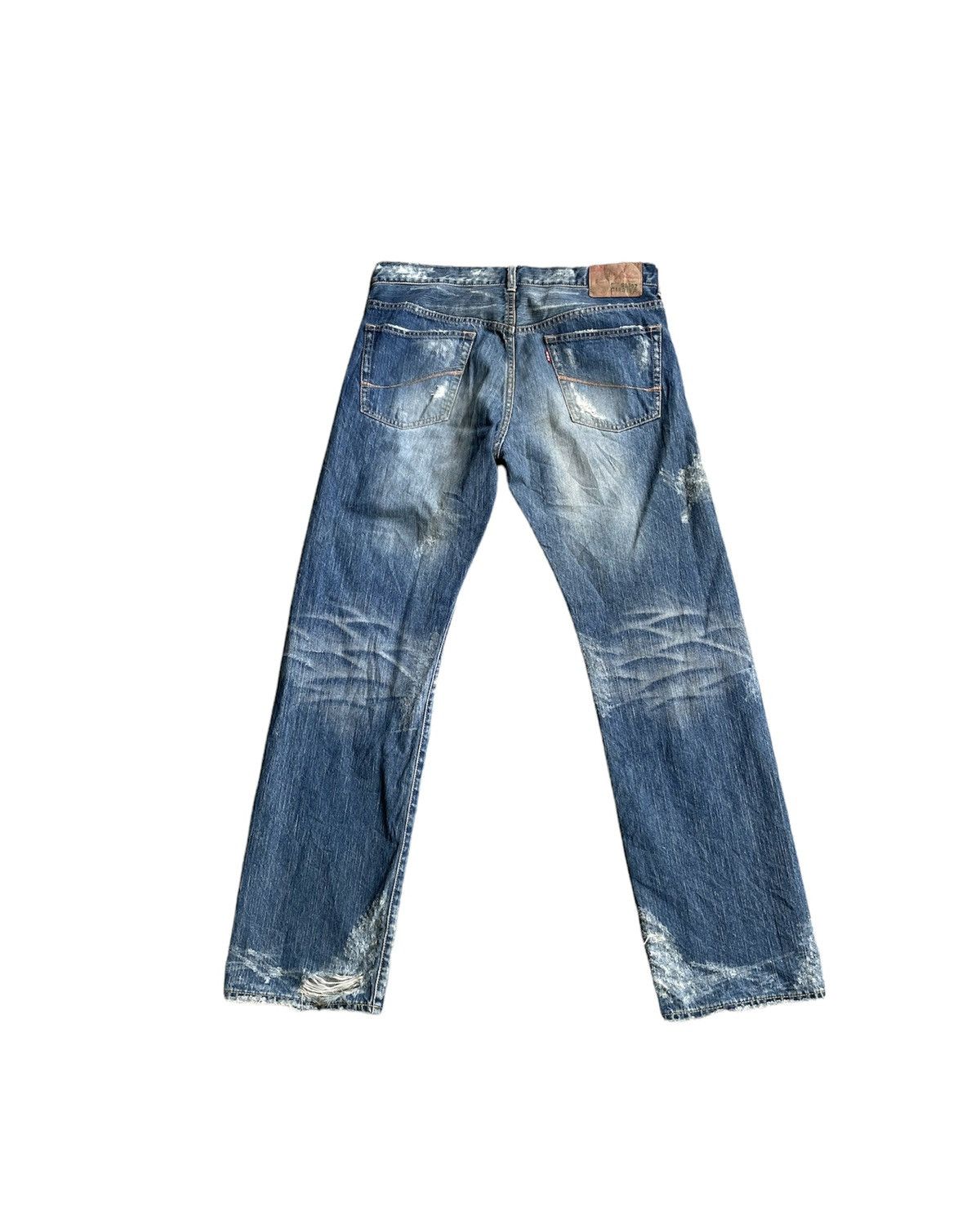 Japanese Brand Soul Of Freedom Japan Distressed Denim Size US 33 - 9 Thumbnail