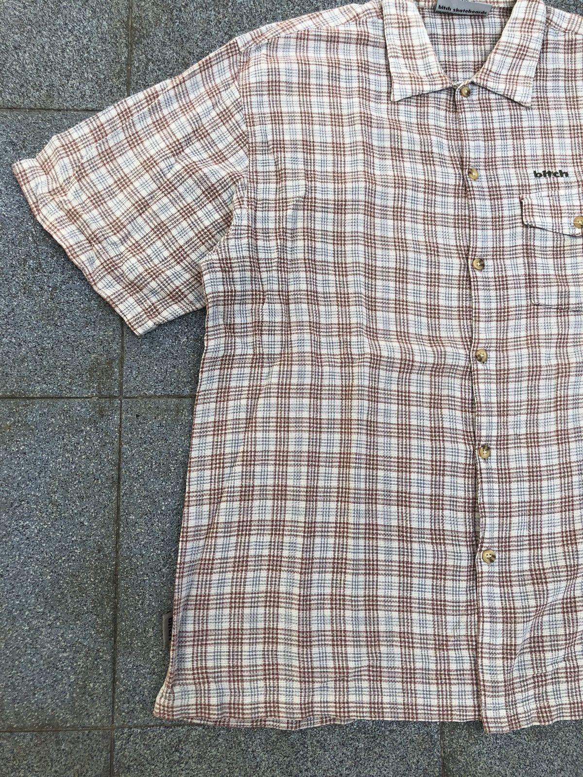 Other Vintage Bitch Skateboard Chekered Flanel Shirt Size US L / EU 52-54 / 3 - 3 Thumbnail