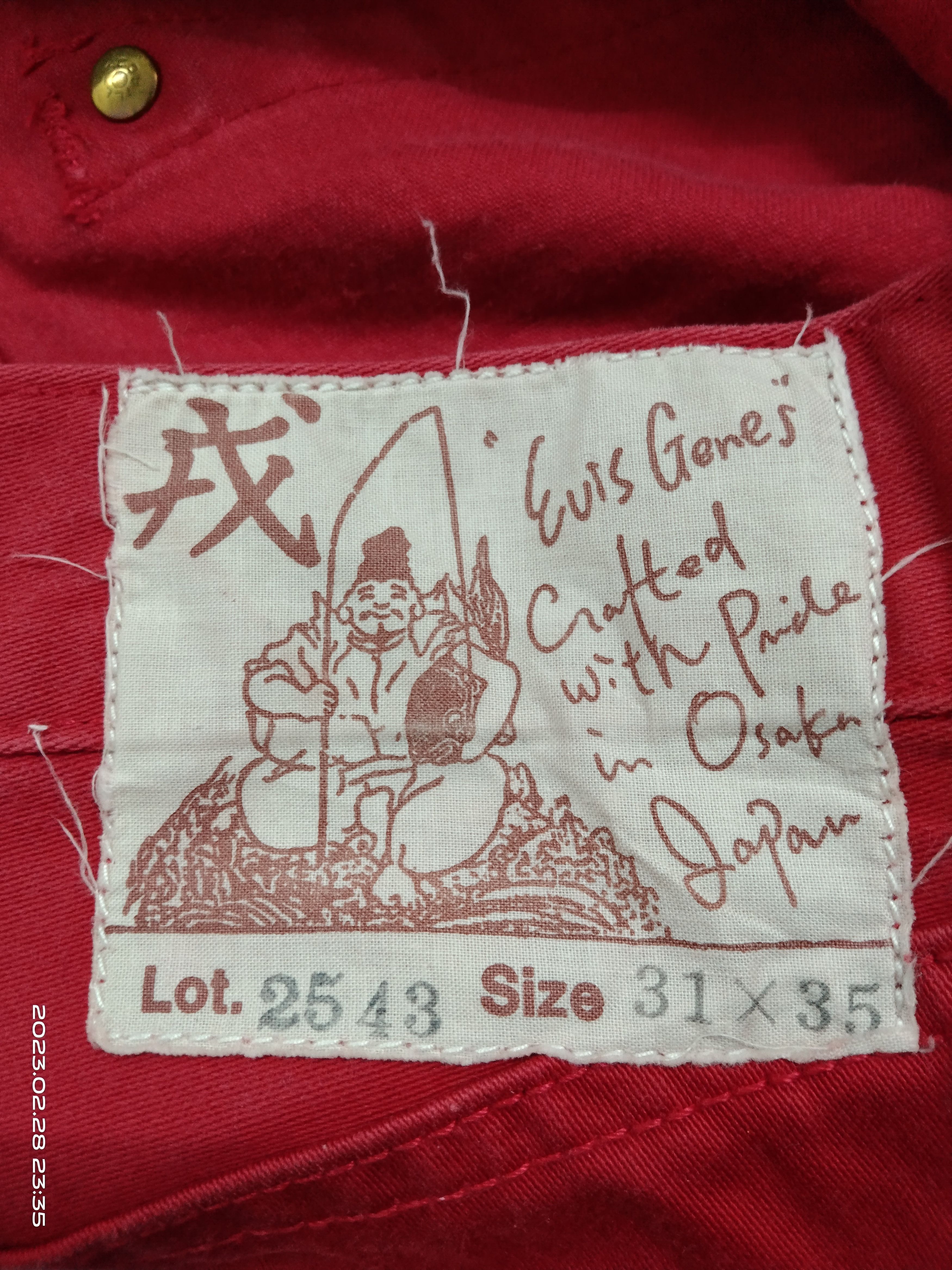 Evisu OG🔥GRAIL EVIS LOT 2543 DENIM PANTS Size US 29 - 13 Thumbnail