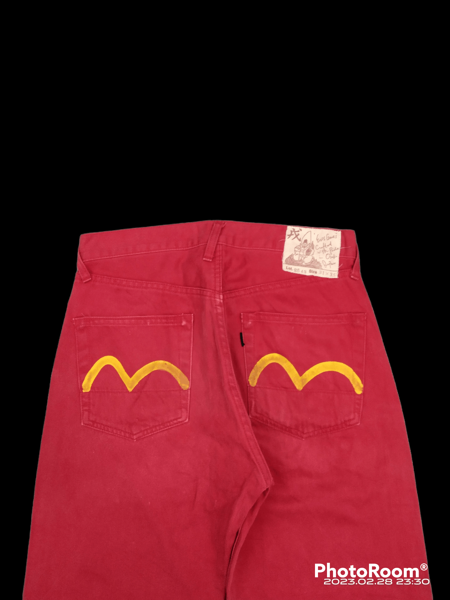 Evisu OG🔥GRAIL EVIS LOT 2543 DENIM PANTS Size US 29 - 3 Thumbnail