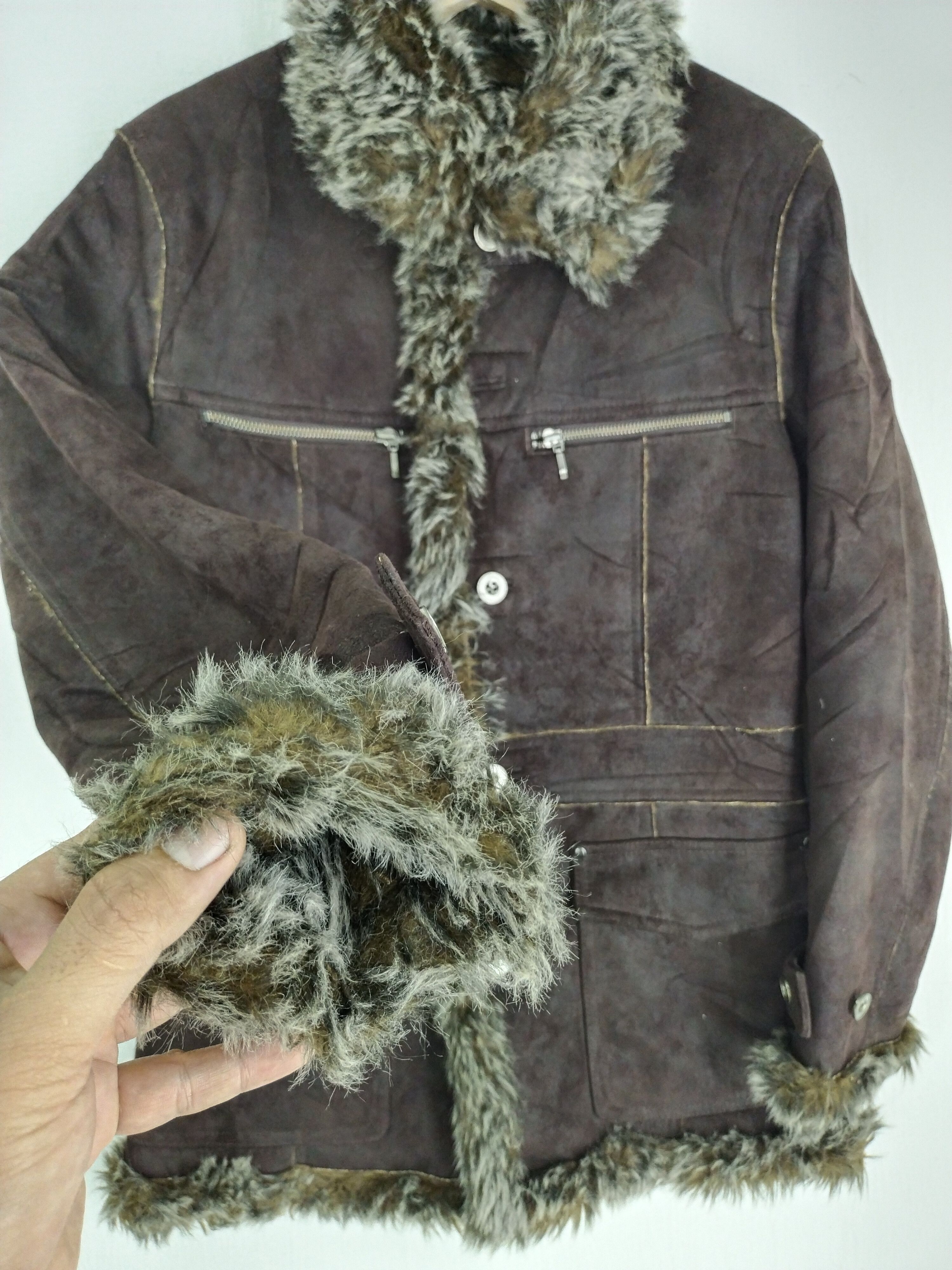 If Six Was Nine VINTAGE HIDEAWAYS NICOLE FUR FAUX COAT Size US S / EU 44-46 / 1 - 11 Thumbnail