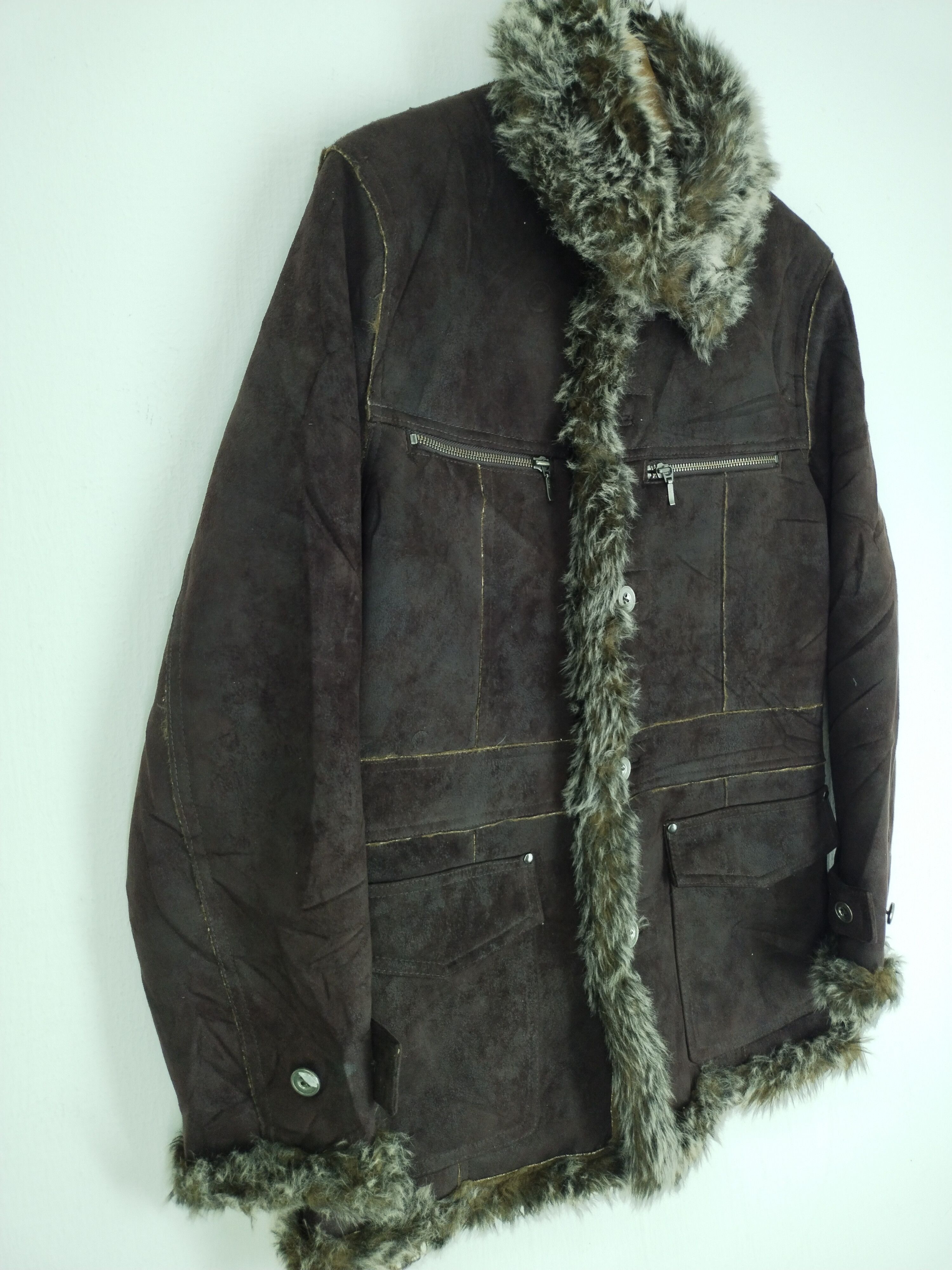 If Six Was Nine VINTAGE HIDEAWAYS NICOLE FUR FAUX COAT Size US S / EU 44-46 / 1 - 3 Thumbnail