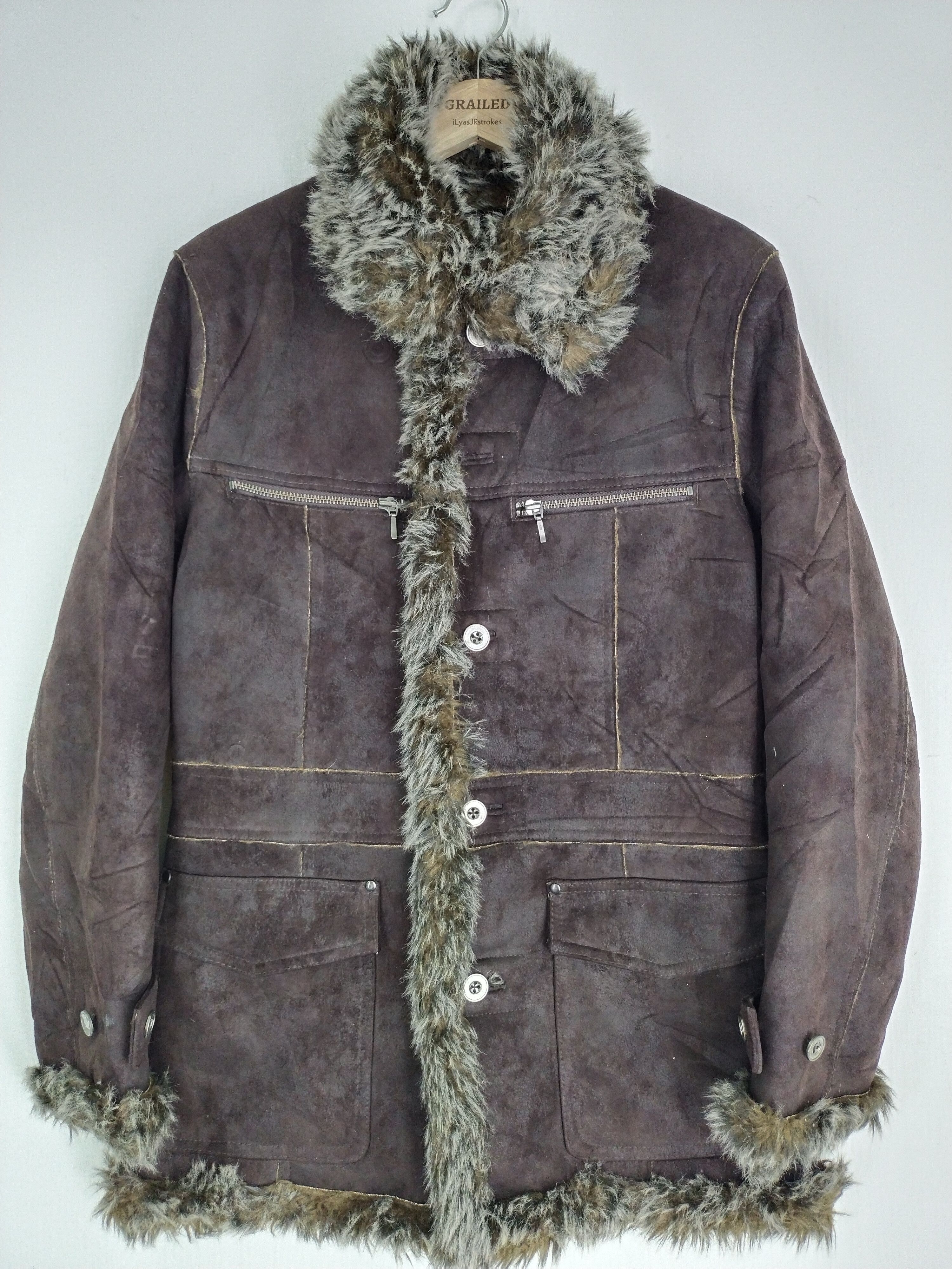 If Six Was Nine VINTAGE HIDEAWAYS NICOLE FUR FAUX COAT Size US S / EU 44-46 / 1 - 1 Thumbnail