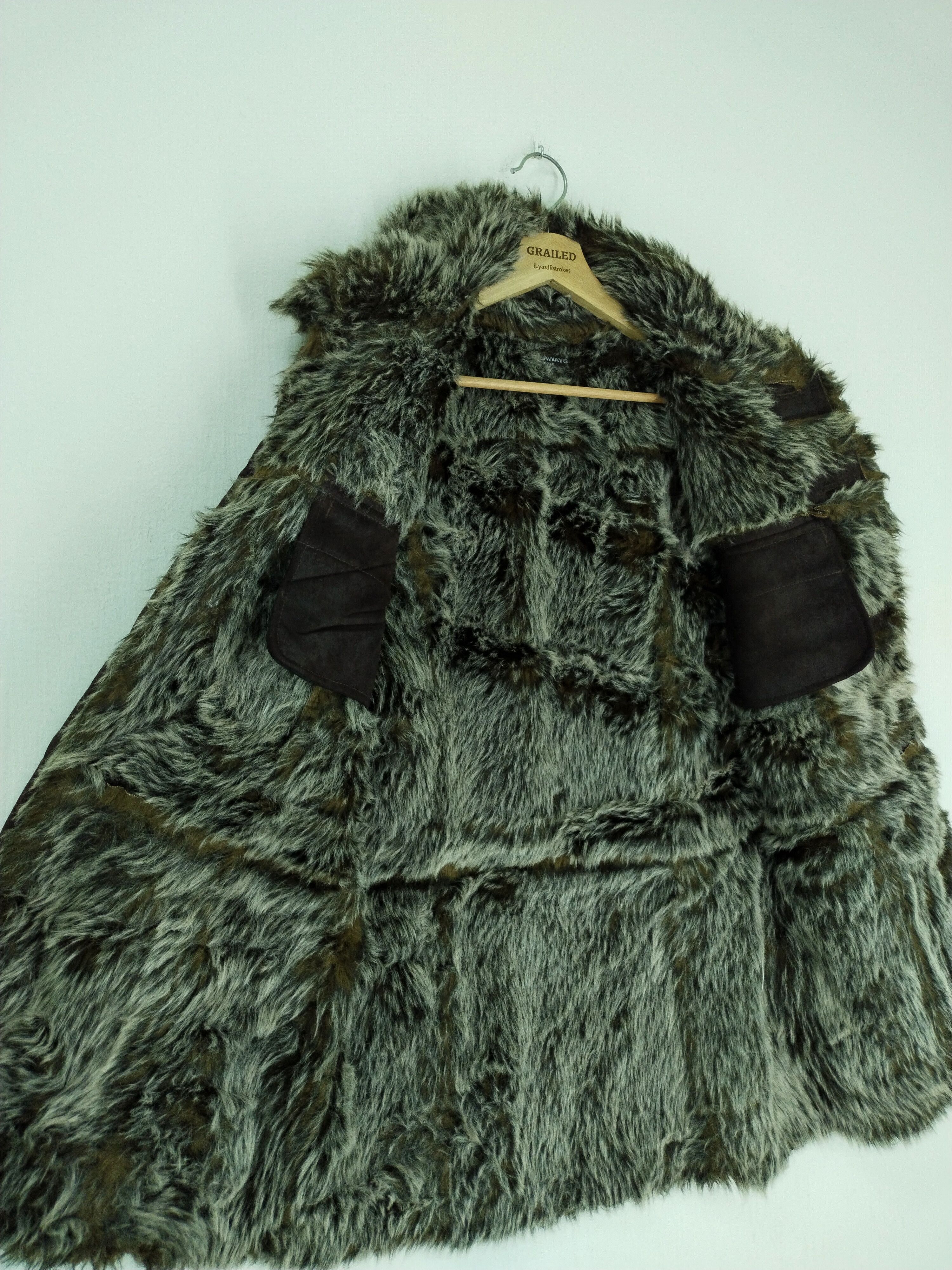 If Six Was Nine VINTAGE HIDEAWAYS NICOLE FUR FAUX COAT Size US S / EU 44-46 / 1 - 6 Thumbnail