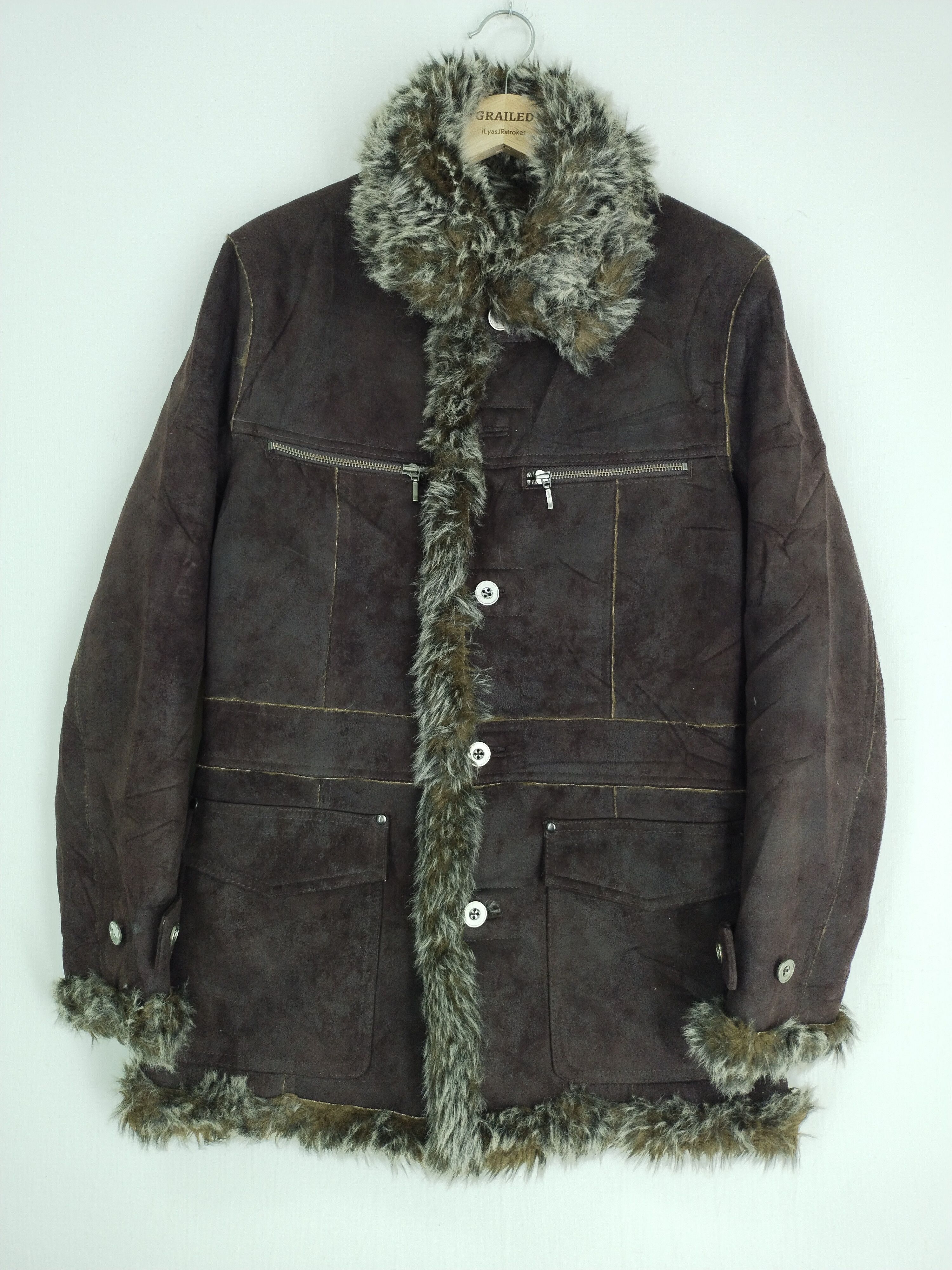 If Six Was Nine VINTAGE HIDEAWAYS NICOLE FUR FAUX COAT Size US S / EU 44-46 / 1 - 4 Thumbnail