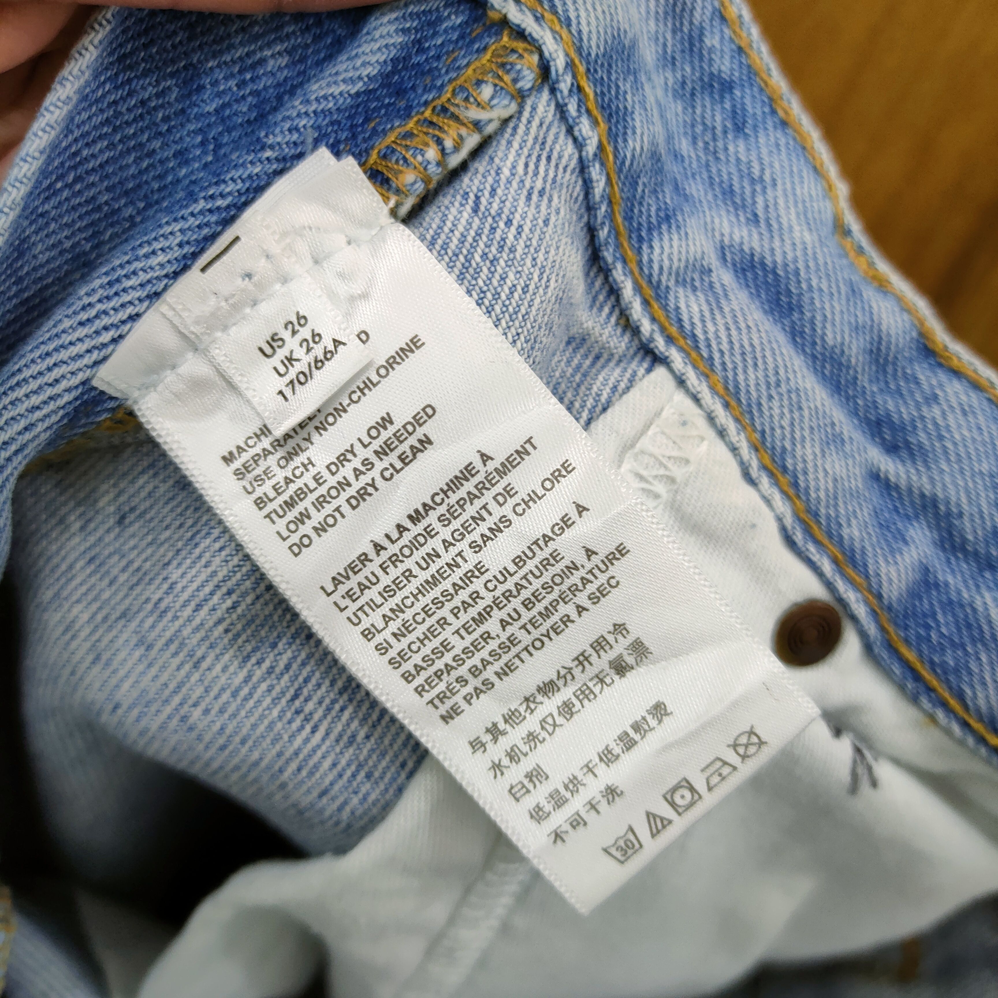 Japanese Brand BDG DOUBLE KNEE LIGHT BLUE JEANS DENIM PANTS Size US 26 / EU 42 - 15 Thumbnail