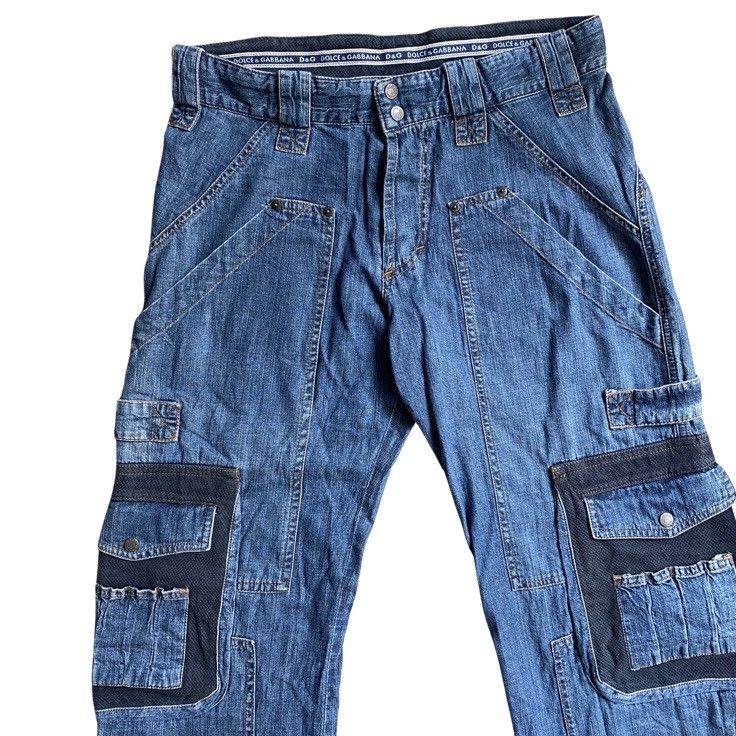 Dolce & Gabbana AW03 D&G Cargo Denim Size US 33 - 3 Thumbnail