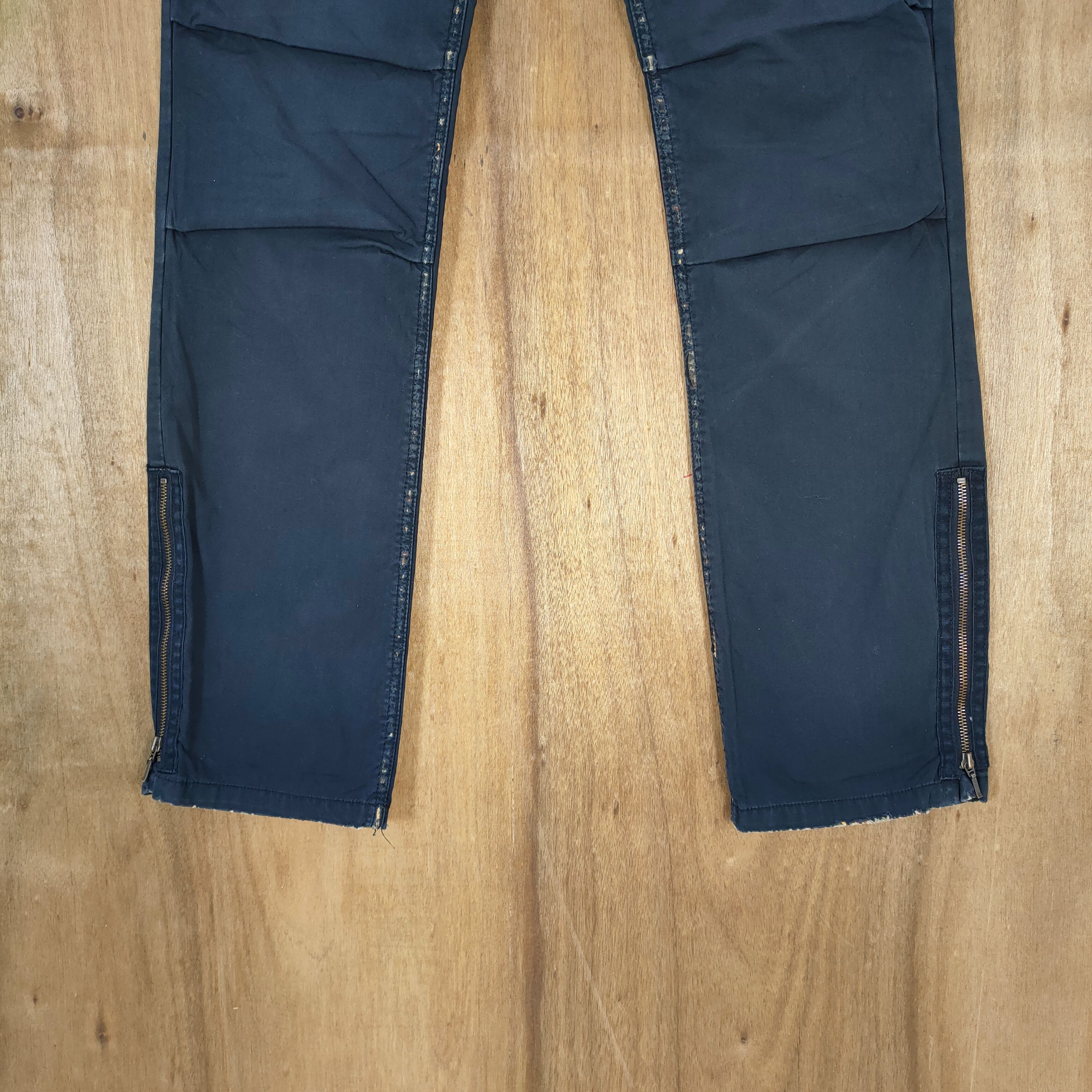 Japanese Brand × Vintage VINTAGE ROYAL FLASH BLACK CARGO PANTS Size US 33 - 3 Thumbnail