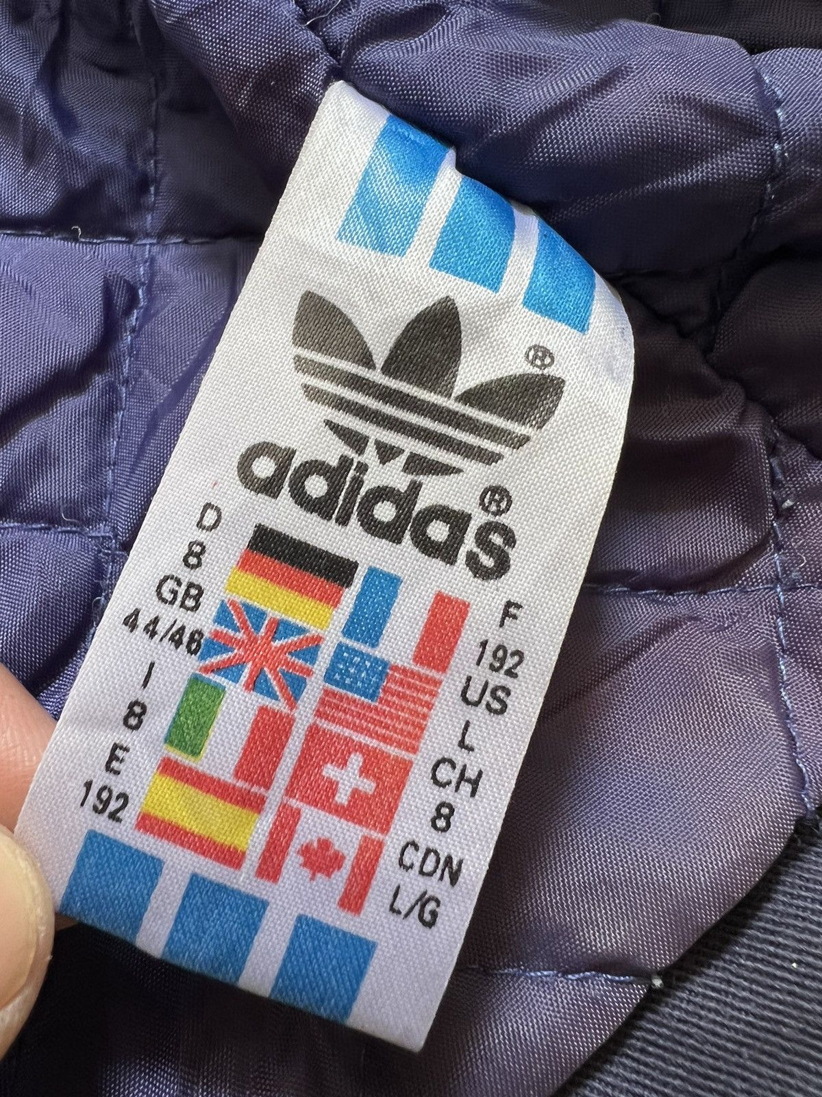 Adidas × Vintage 🔥 Vintage 🔥 Adidas Workwear Denim Jacket Size US L / EU 52-54 / 3 - 14 Thumbnail