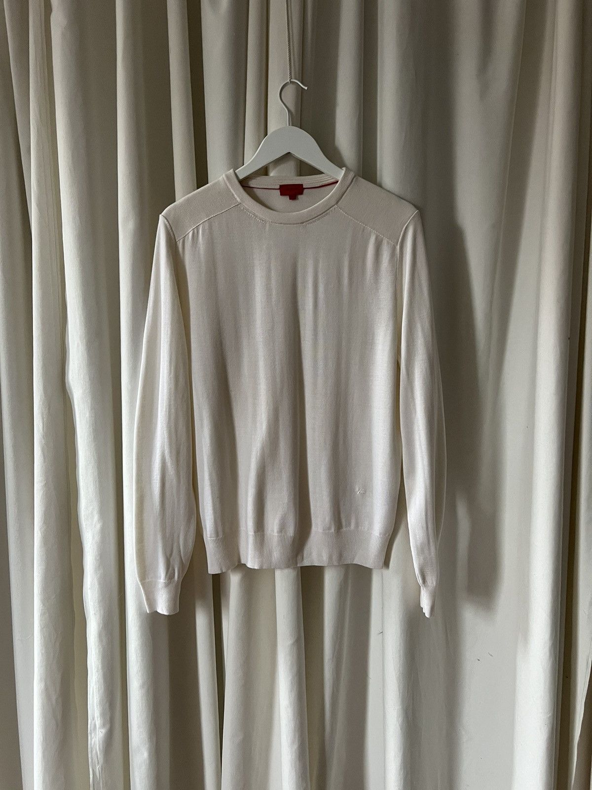Isaia Ivory Wool Silk Crewneck Sweater Size US M / EU 48-50 / 2 - 1 Thumbnail