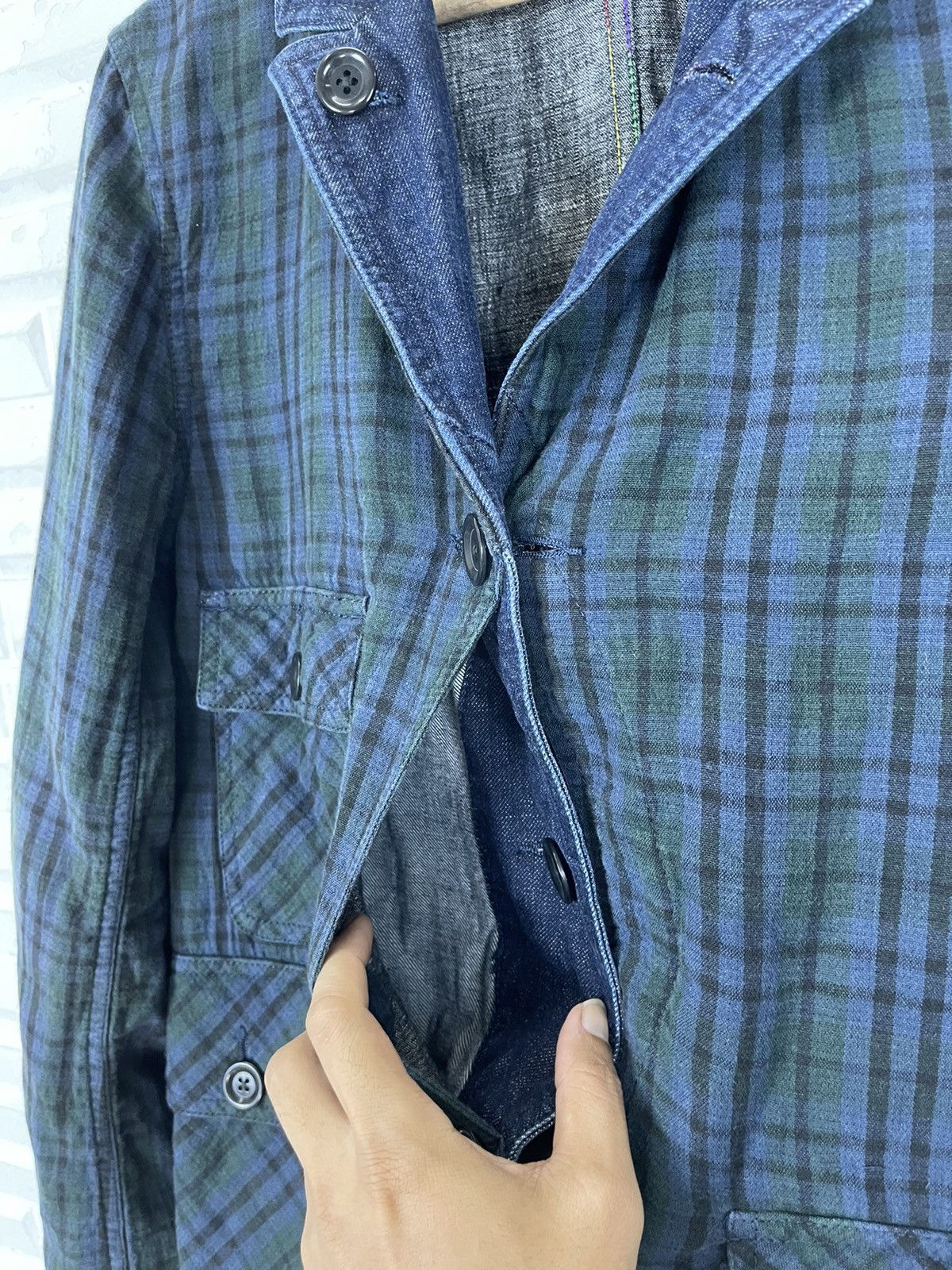 Indigo INDIGO JAPANESE DESIGNER HYBRID JACKET TOMORROWLAND Size US M / EU 48-50 / 2 - 9 Thumbnail