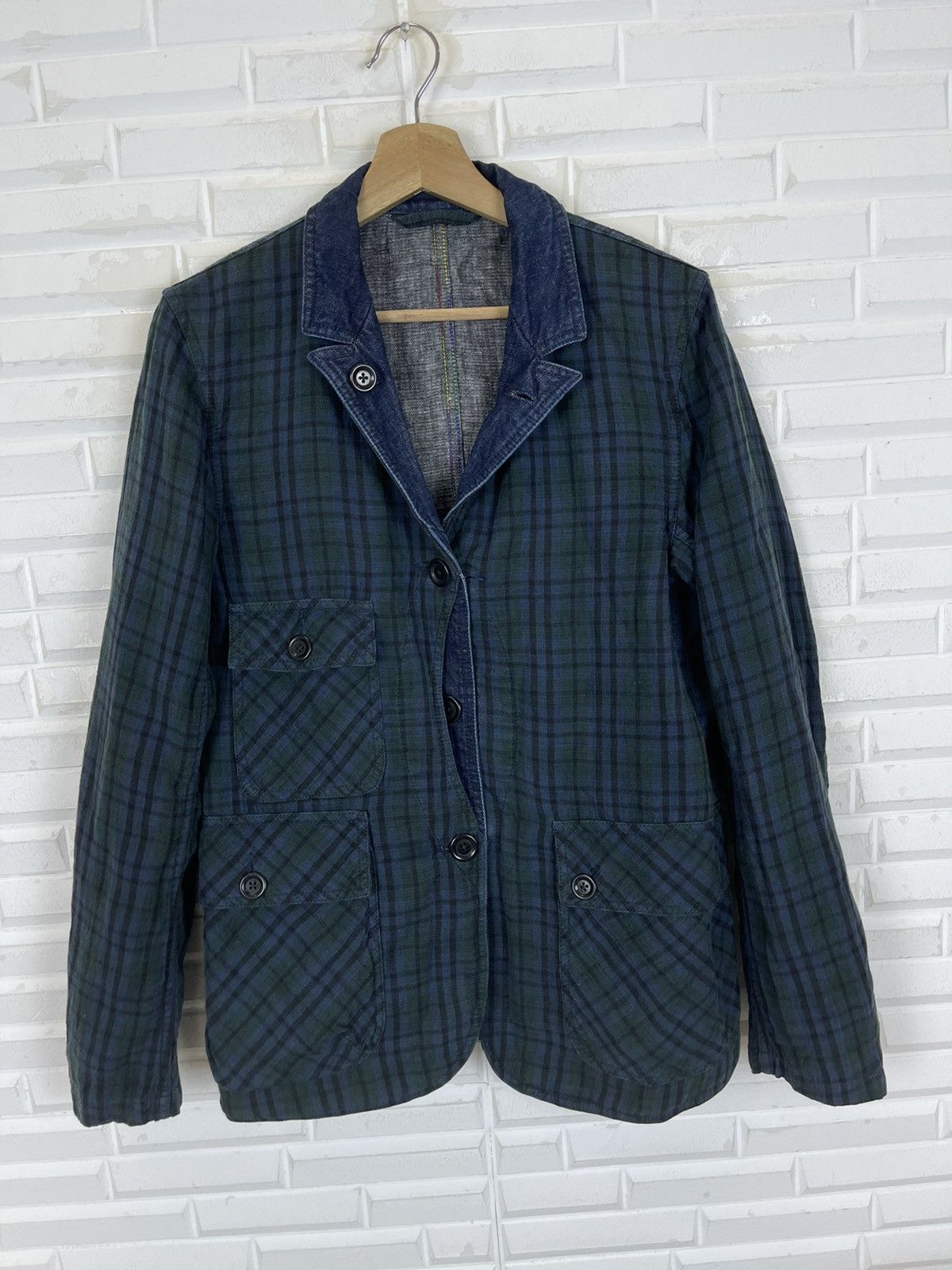 Indigo INDIGO JAPANESE DESIGNER HYBRID JACKET TOMORROWLAND Size US M / EU 48-50 / 2 - 6 Thumbnail